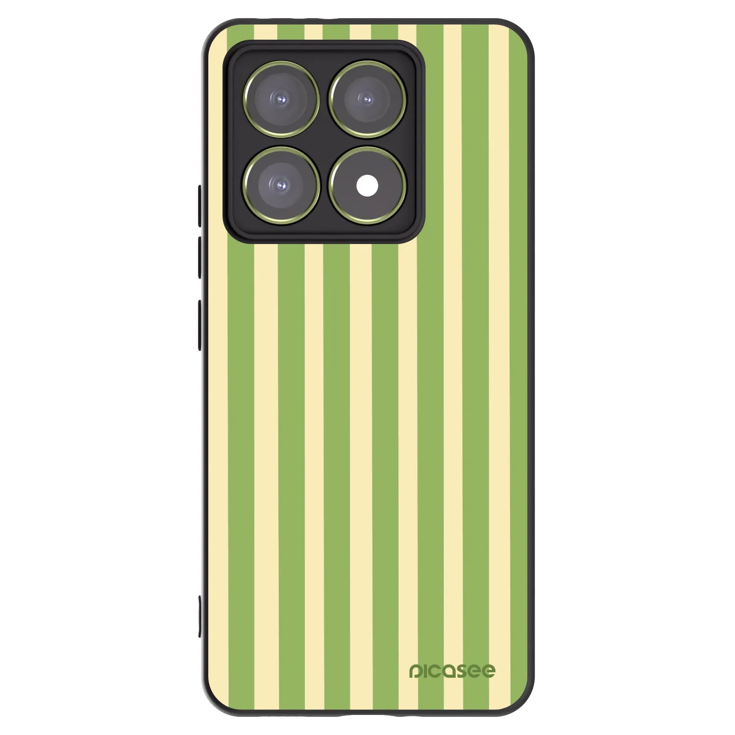 Picasee fekete szilikon tok az alábbi mobiltelefonokra Xiaomi 14T - Lines Matcha