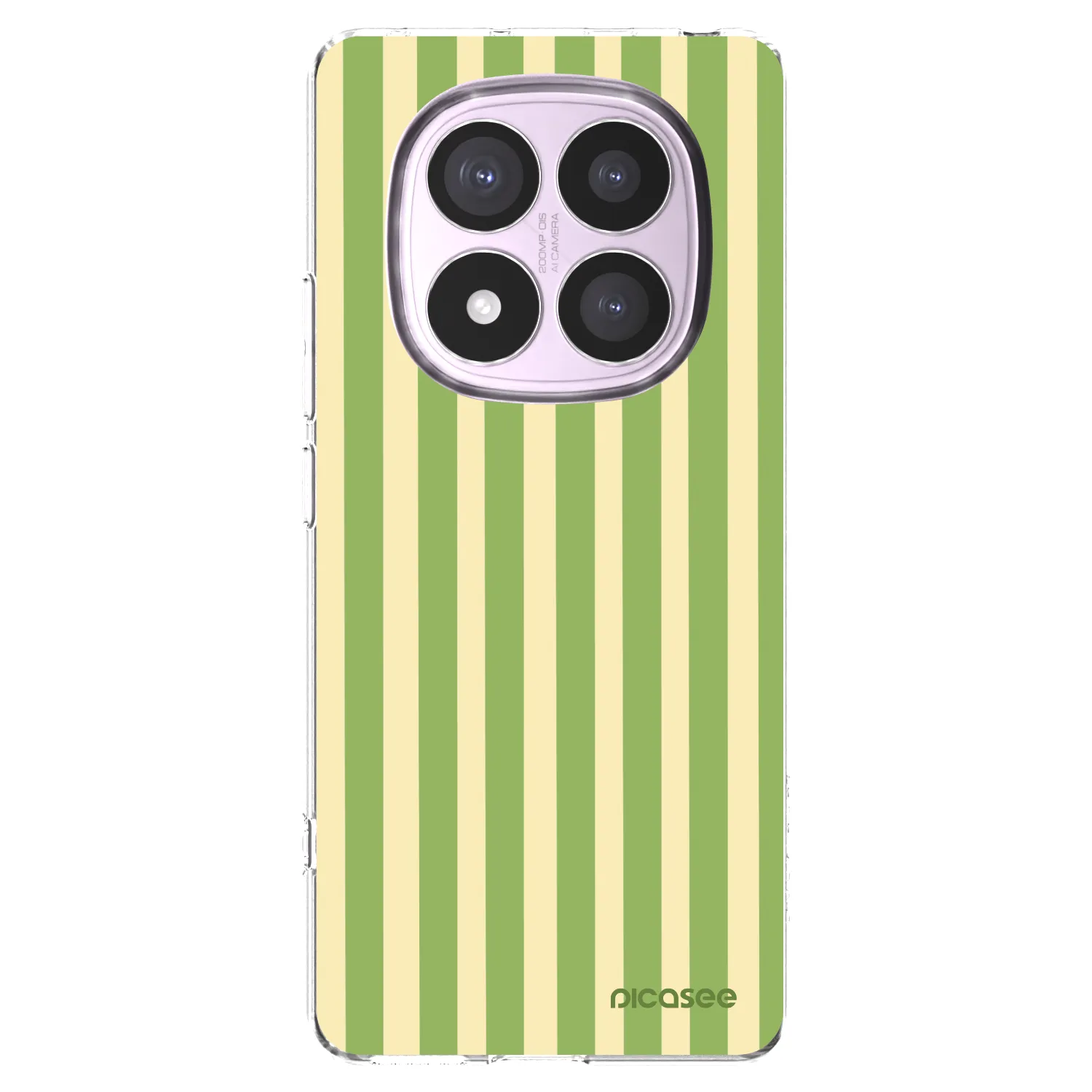 Picasee átlátszó szilikon tok az alábbi mobiltelefonokra Xiaomi Redmi Note 14 Pro 5G - Lines Matcha