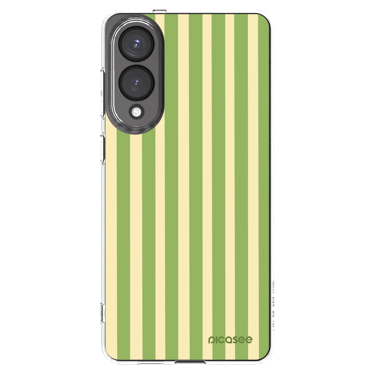 Picasee átlátszó szilikon tok az alábbi mobiltelefonokra Samsung Galaxy S25 Edge 5G - Lines Matcha