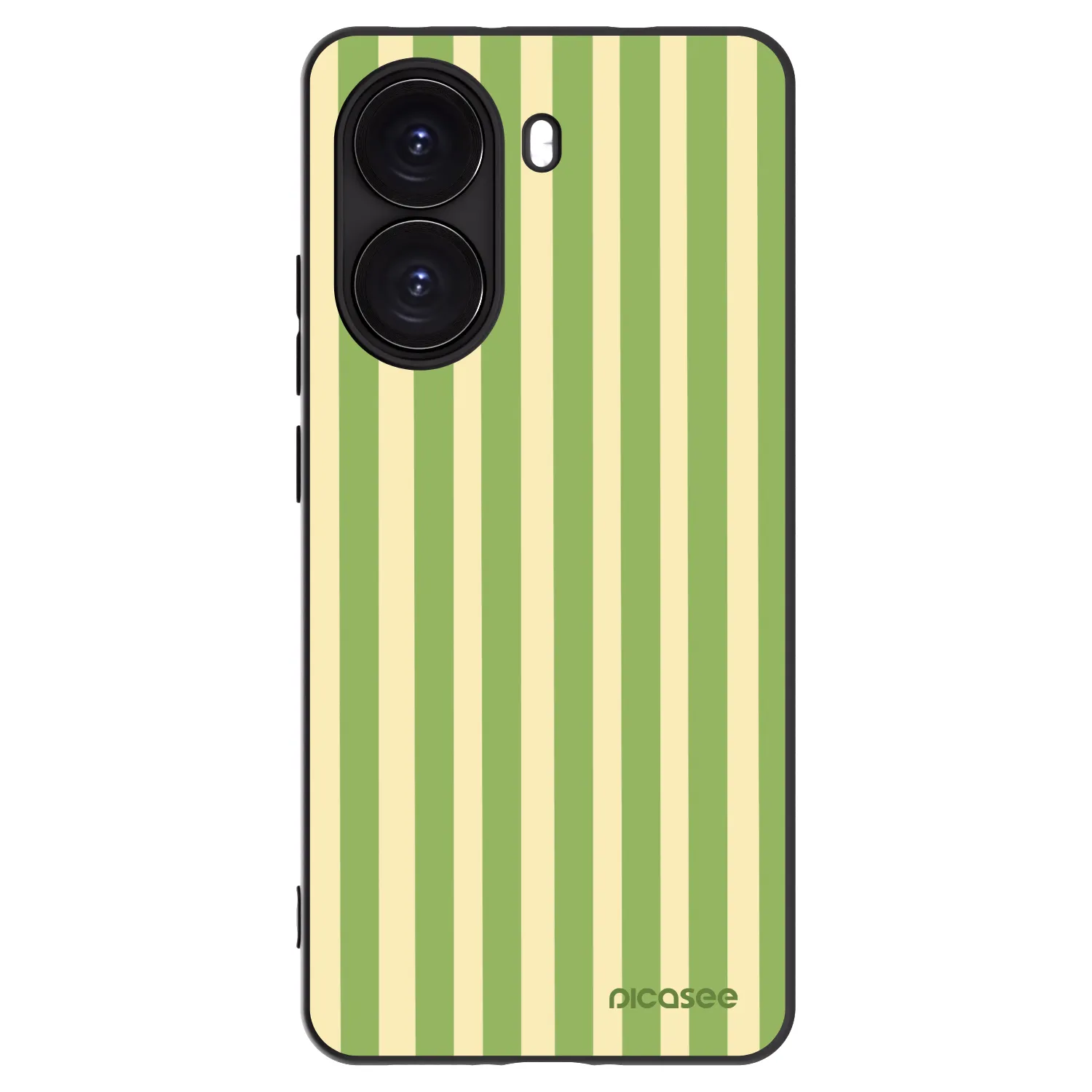 Picasee fekete szilikon tok az alábbi mobiltelefonokra Xiaomi Poco X7 Pro 5G - Lines Matcha