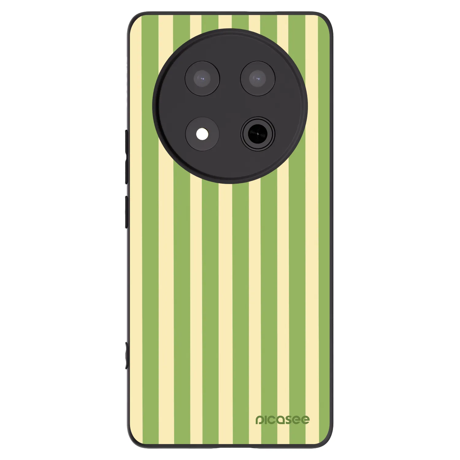 Picasee fekete szilikon tok az alábbi mobiltelefonokra Honor Magic7 Lite 5G - Lines Matcha