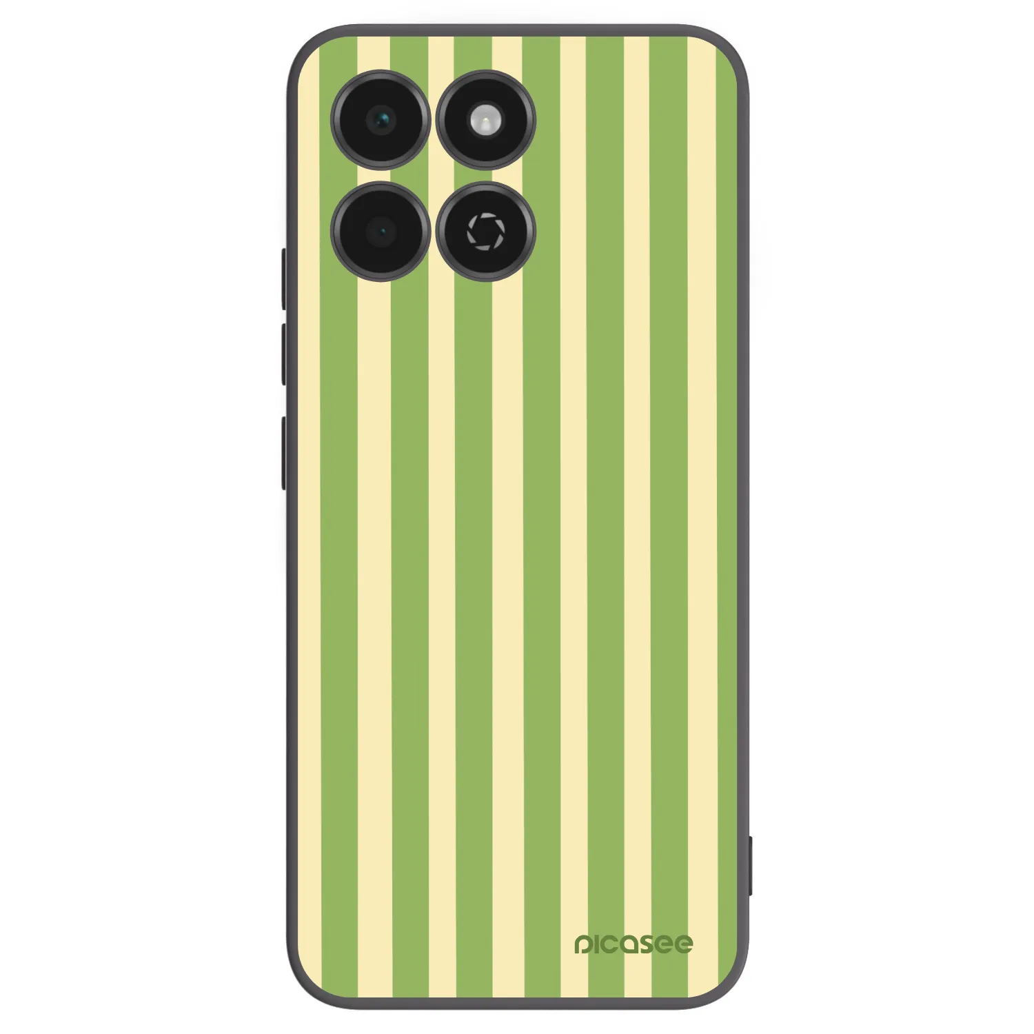 Picasee fekete szilikon tok az alábbi mobiltelefonokra Honor 200 Smart 5G - Lines Matcha