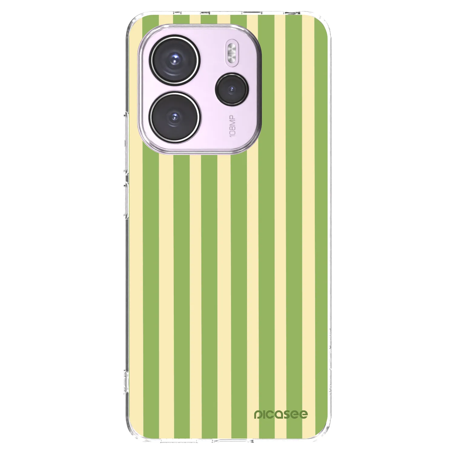 Picasee átlátszó szilikon tok az alábbi mobiltelefonokra Xiaomi Redmi Note 14 4G - Lines Matcha