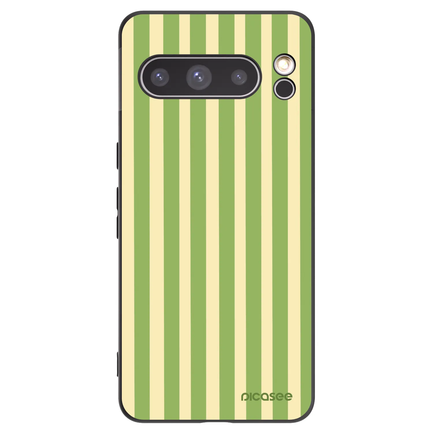 Picasee fekete szilikon tok az alábbi mobiltelefonokra Google Pixel 8 Pro - Lines Matcha