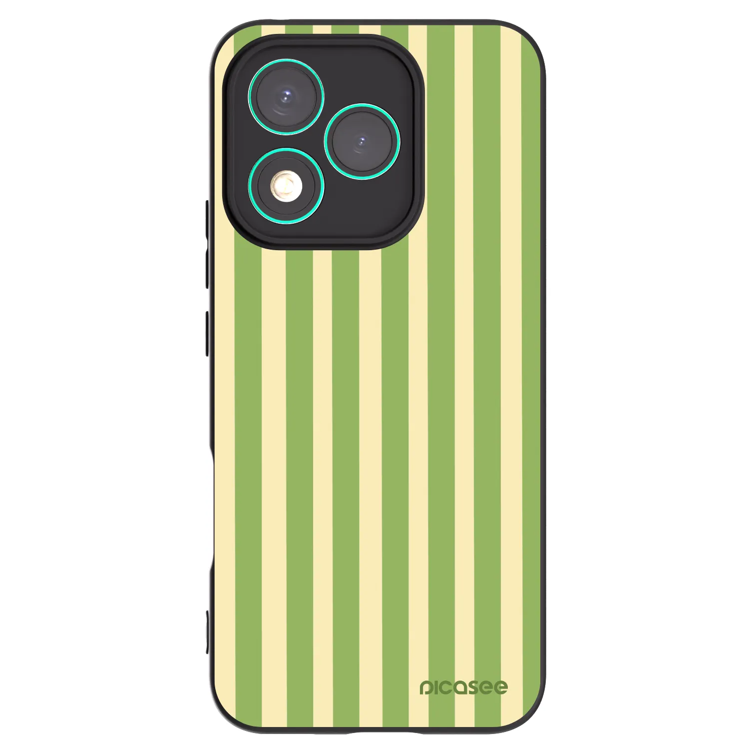 Picasee fekete szilikon tok az alábbi mobiltelefonokra Honor 400 Lite 5G - Lines Matcha