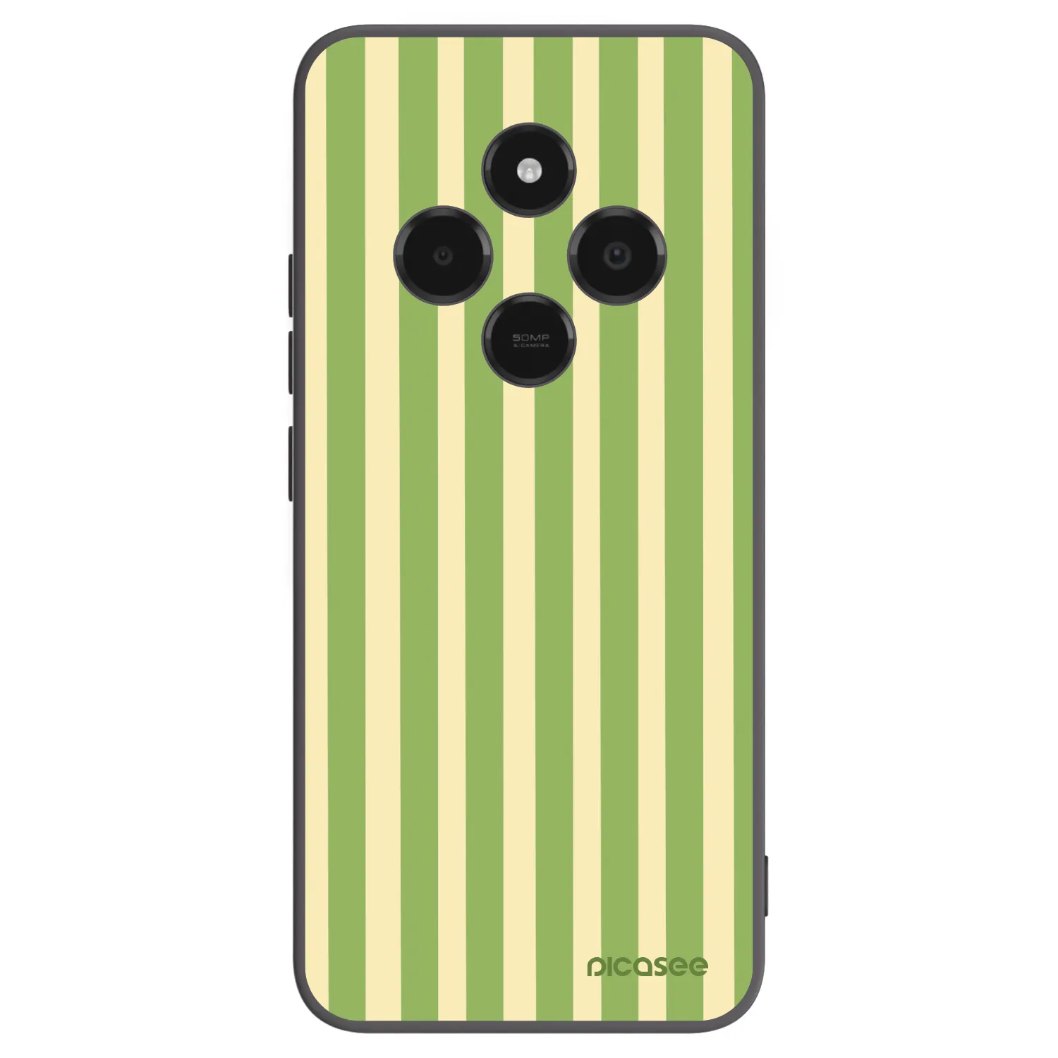 Picasee fekete szilikon tok az alábbi mobiltelefonokra Xiaomi Poco C75 - Lines Matcha