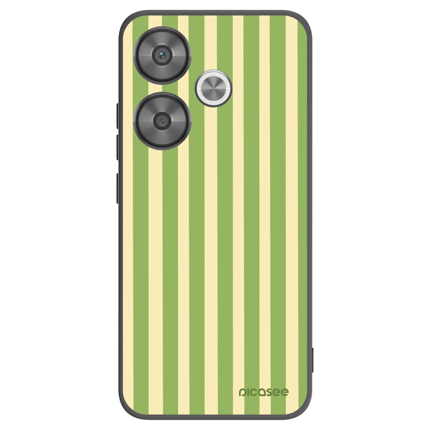 Picasee fekete szilikon tok az alábbi mobiltelefonokra Xiaomi Poco F6 - Lines Matcha