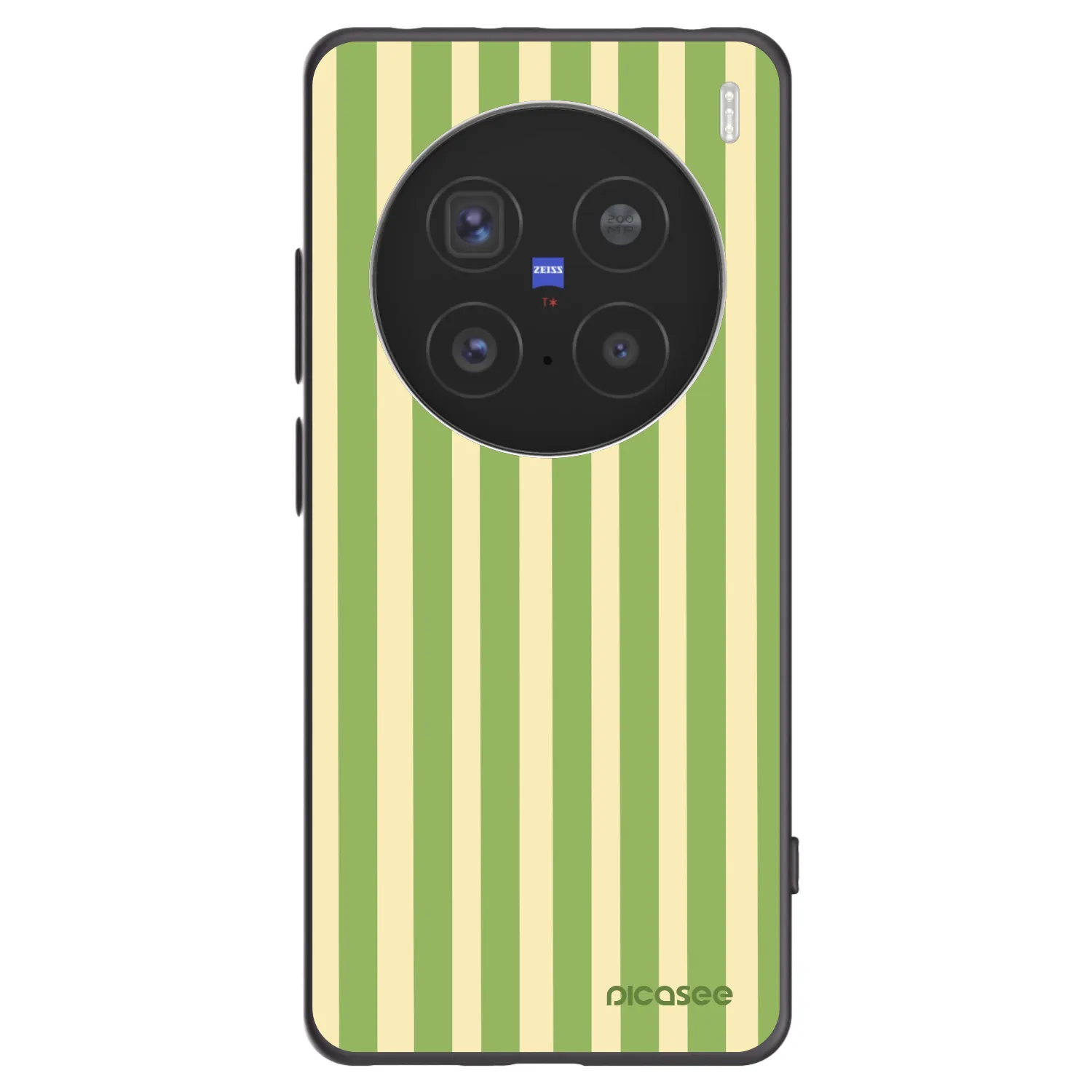 Picasee fekete szilikon tok az alábbi mobiltelefonokra Vivo X200 Pro - Lines Matcha