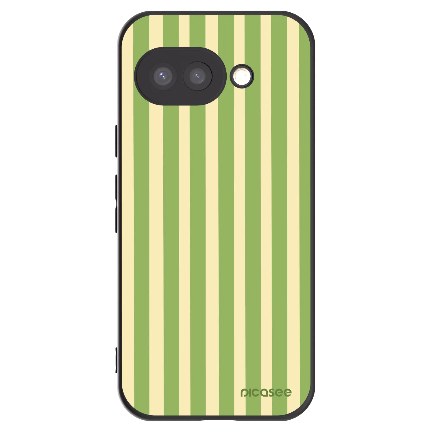 Picasee fekete szilikon tok az alábbi mobiltelefonokra Google Pixel 9a - Lines Matcha
