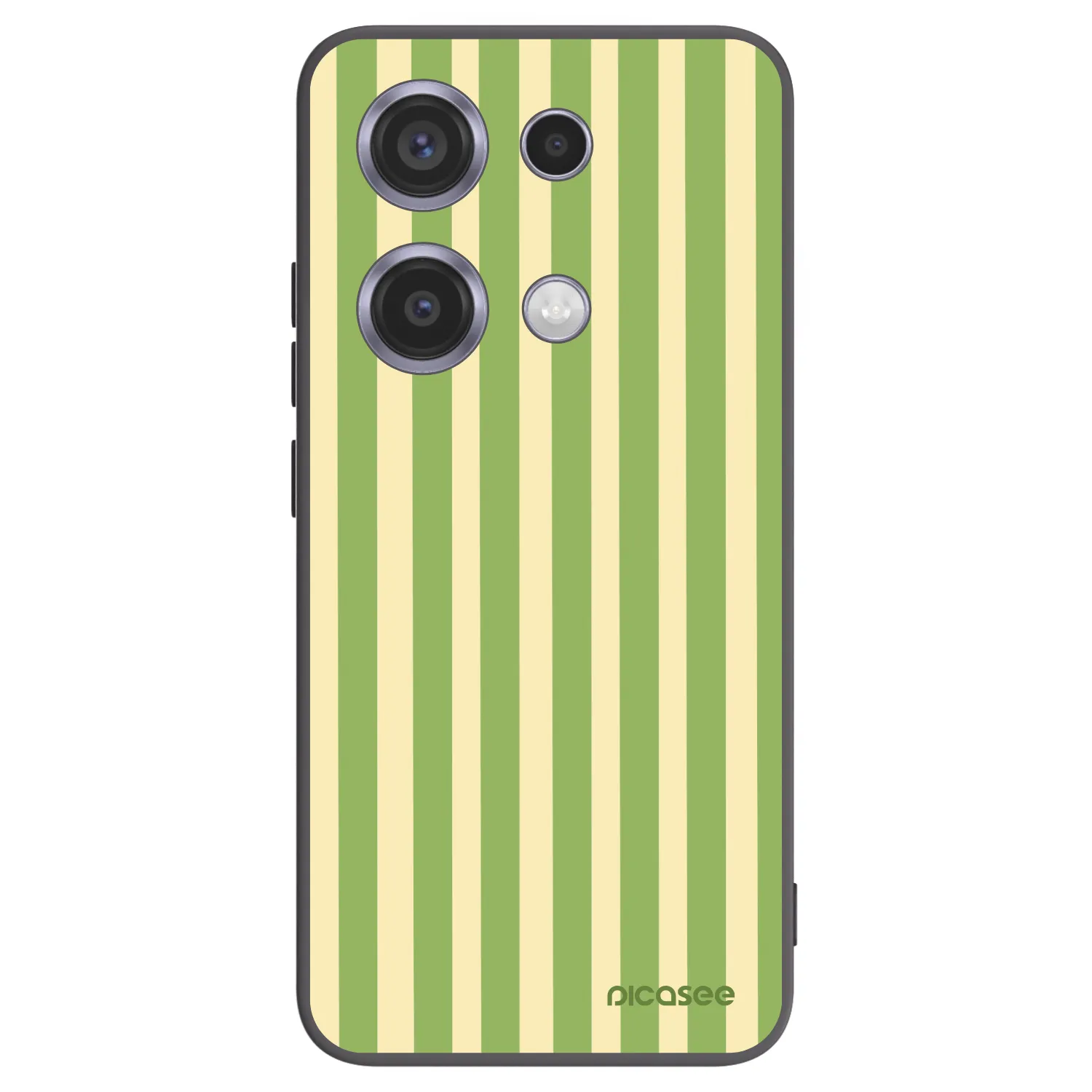 Picasee fekete szilikon tok az alábbi mobiltelefonokra Xiaomi Redmi Note 14S - Lines Matcha