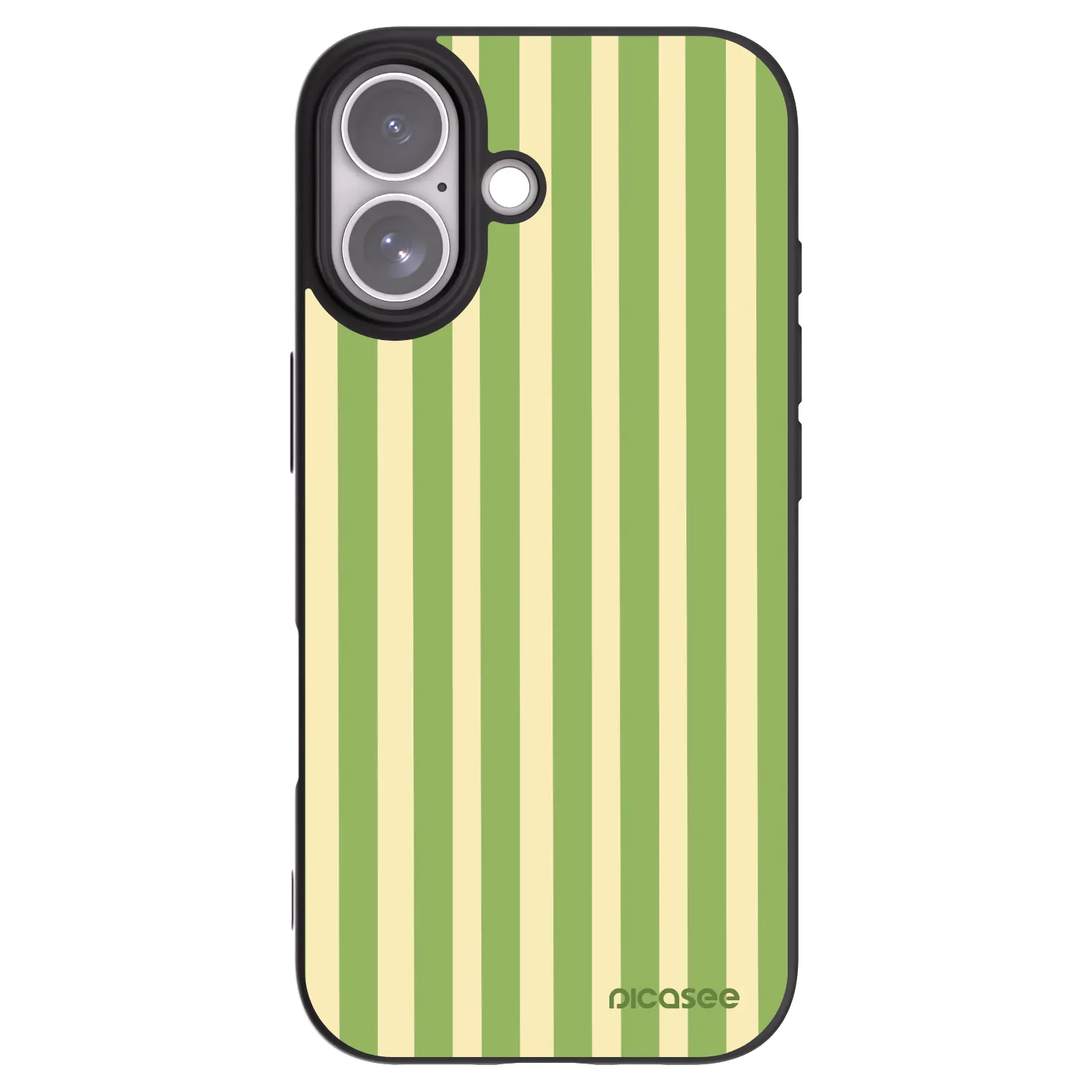 Picasee fekete szilikon tok az alábbi mobiltelefonokra Apple iPhone 17 - Lines Matcha