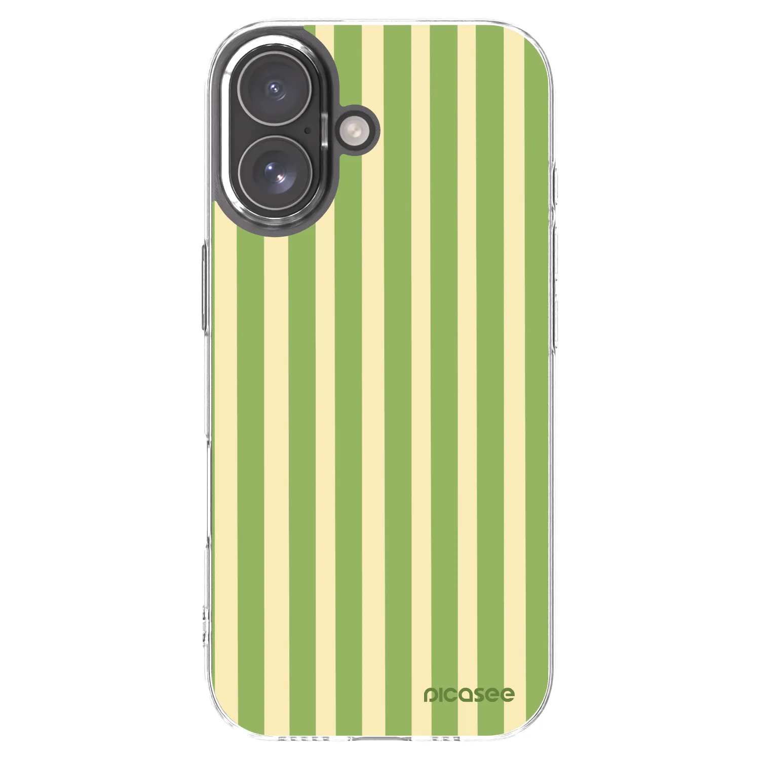 Picasee átlátszó szilikon tok az alábbi mobiltelefonokra Apple iPhone 17 - Lines Matcha