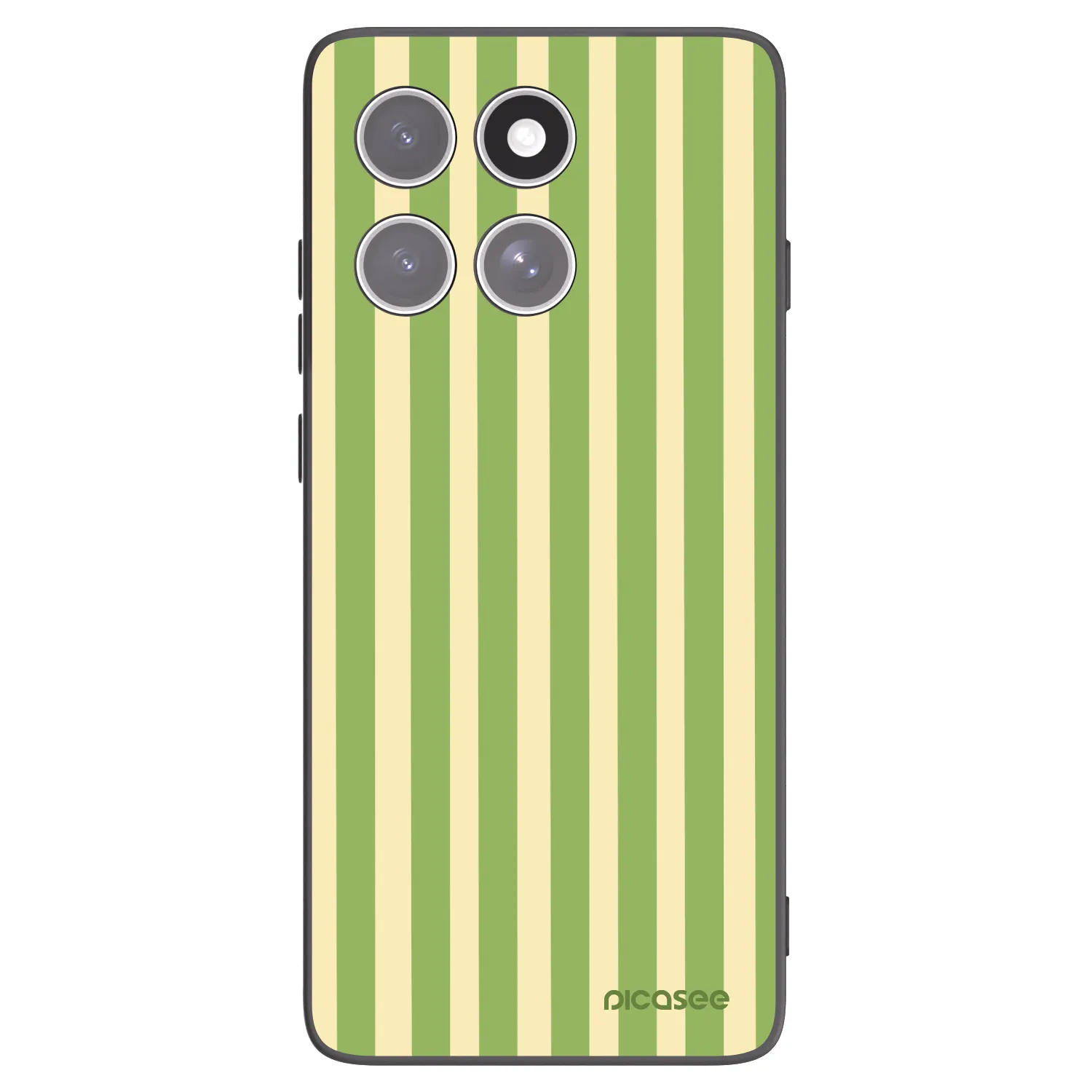 Picasee fekete szilikon tok az alábbi mobiltelefonokra Motorola Edge 60 Pro - Lines Matcha