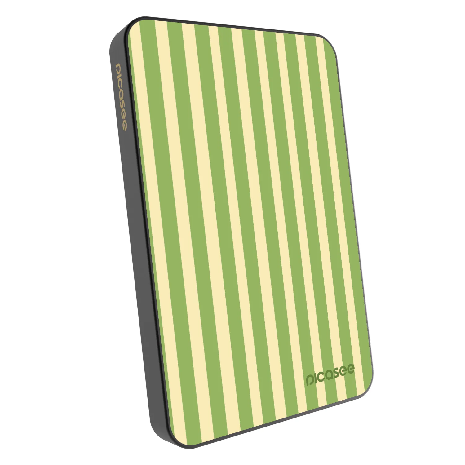 Picasee Powerbank MagSafe 5 000 mAh Szürke - Lines Matcha