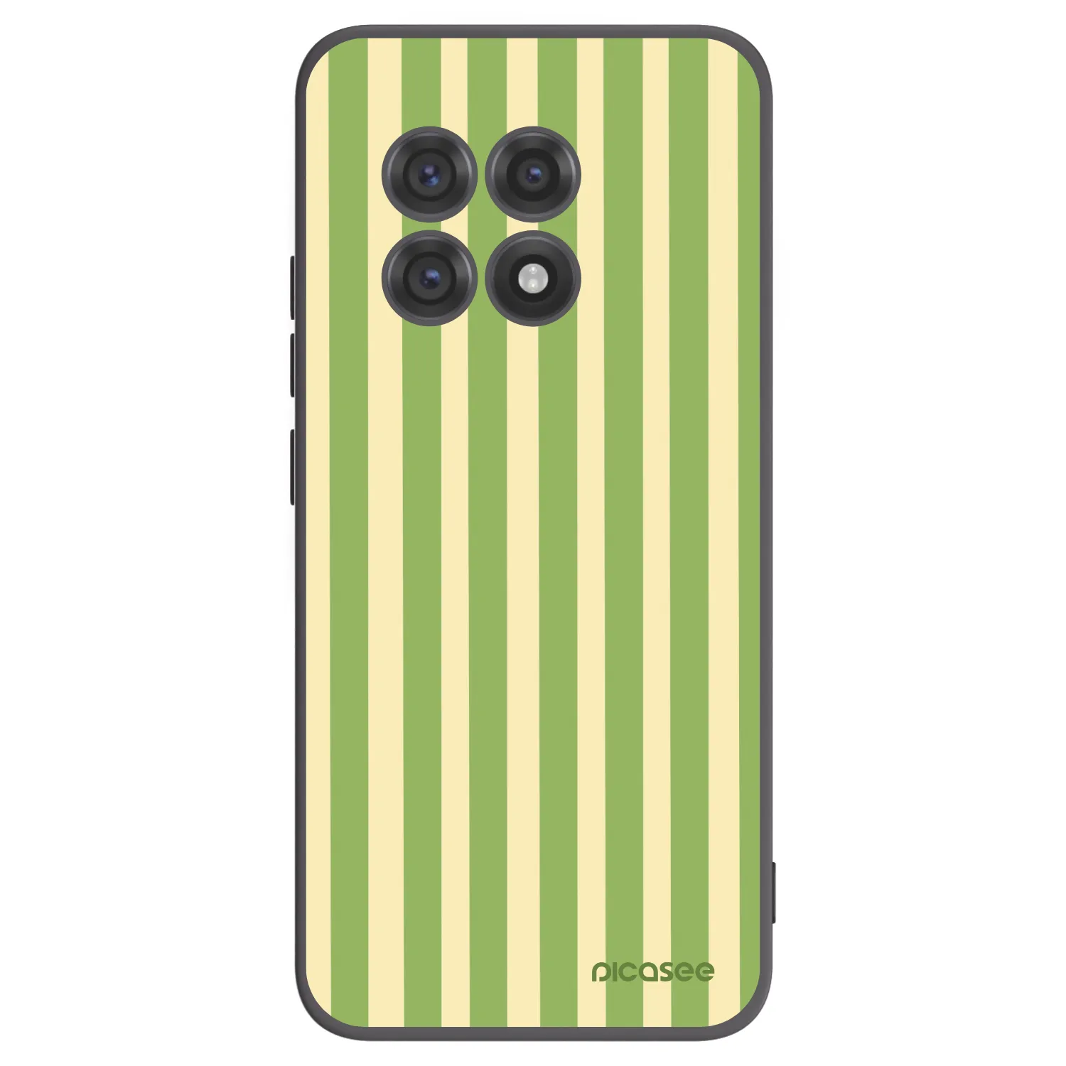 Picasee fekete szilikon tok az alábbi mobiltelefonokra OnePlus 13R 5G - Lines Matcha