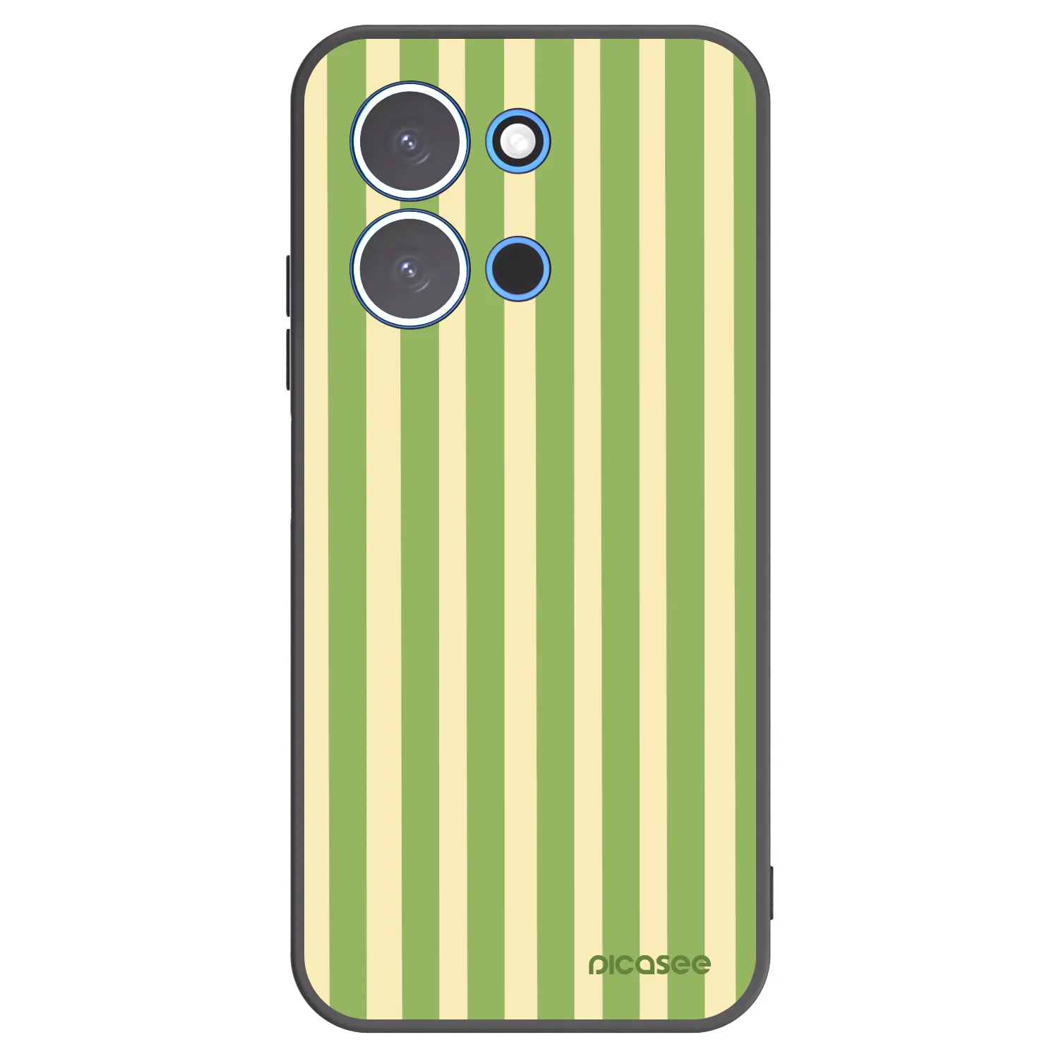 Picasee fekete szilikon tok az alábbi mobiltelefonokra Xiaomi Redmi 15C 4G - Lines Matcha