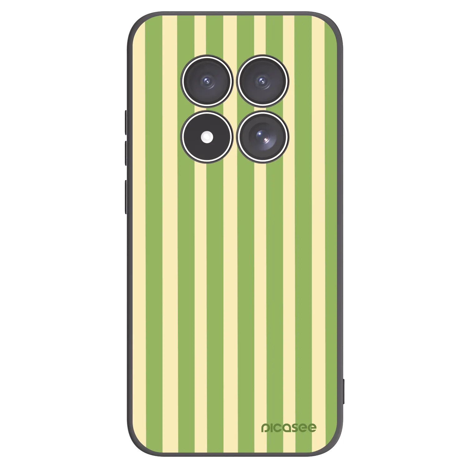 Picasee fekete szilikon tok az alábbi mobiltelefonokra Xiaomi Redmi Note 15 Pro 4G - Lines Matcha
