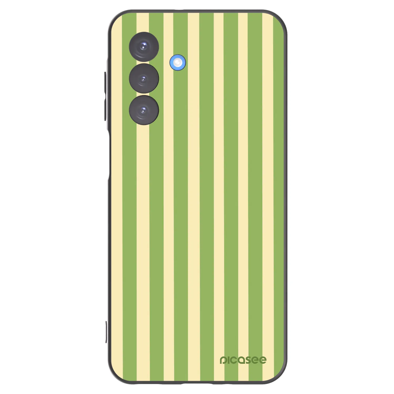 Picasee fekete szilikon tok az alábbi mobiltelefonokra Samsung Galaxy A17 5G - Lines Matcha