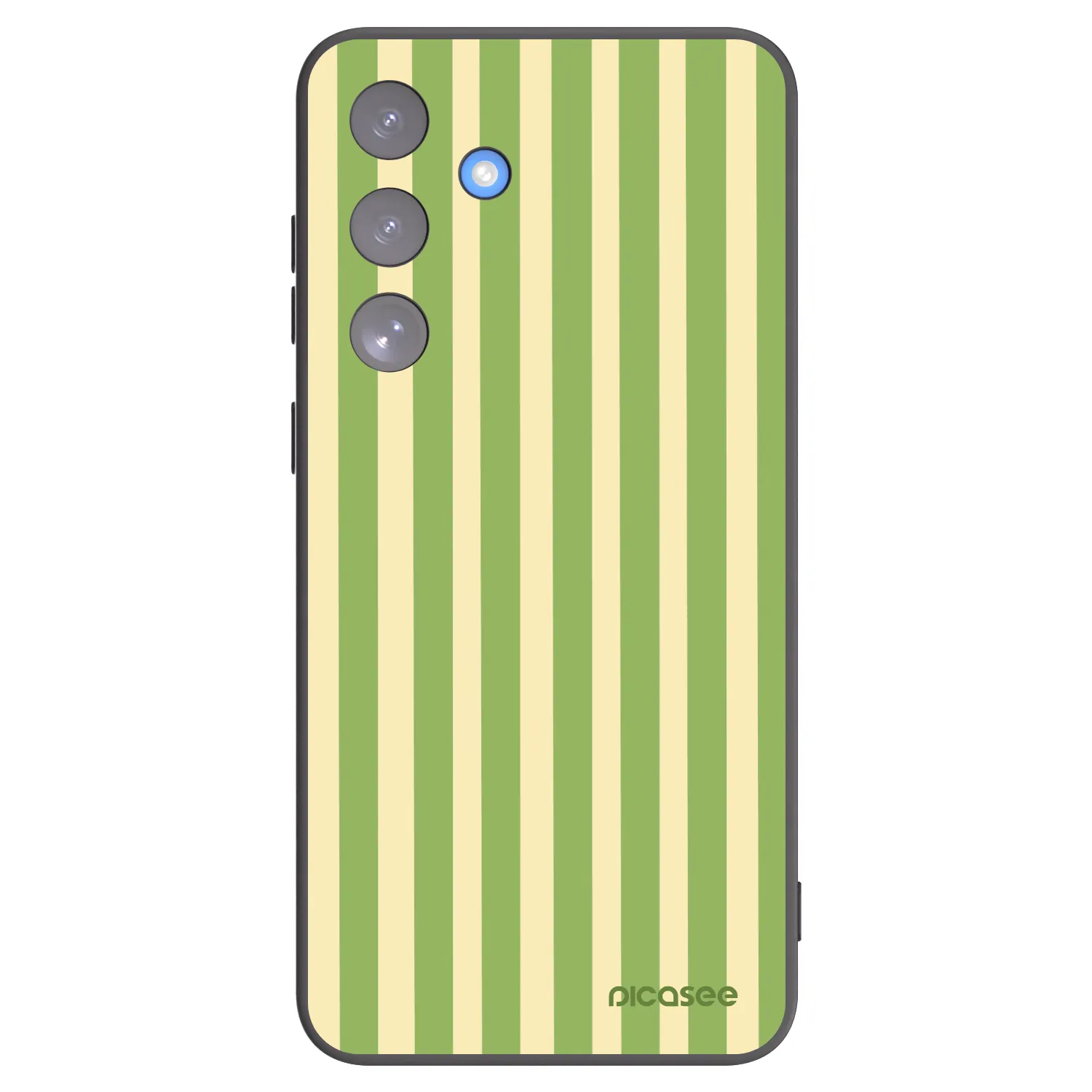 Picasee fekete szilikon tok az alábbi mobiltelefonokra Samsung Galaxy S25 FE 5G - Lines Matcha