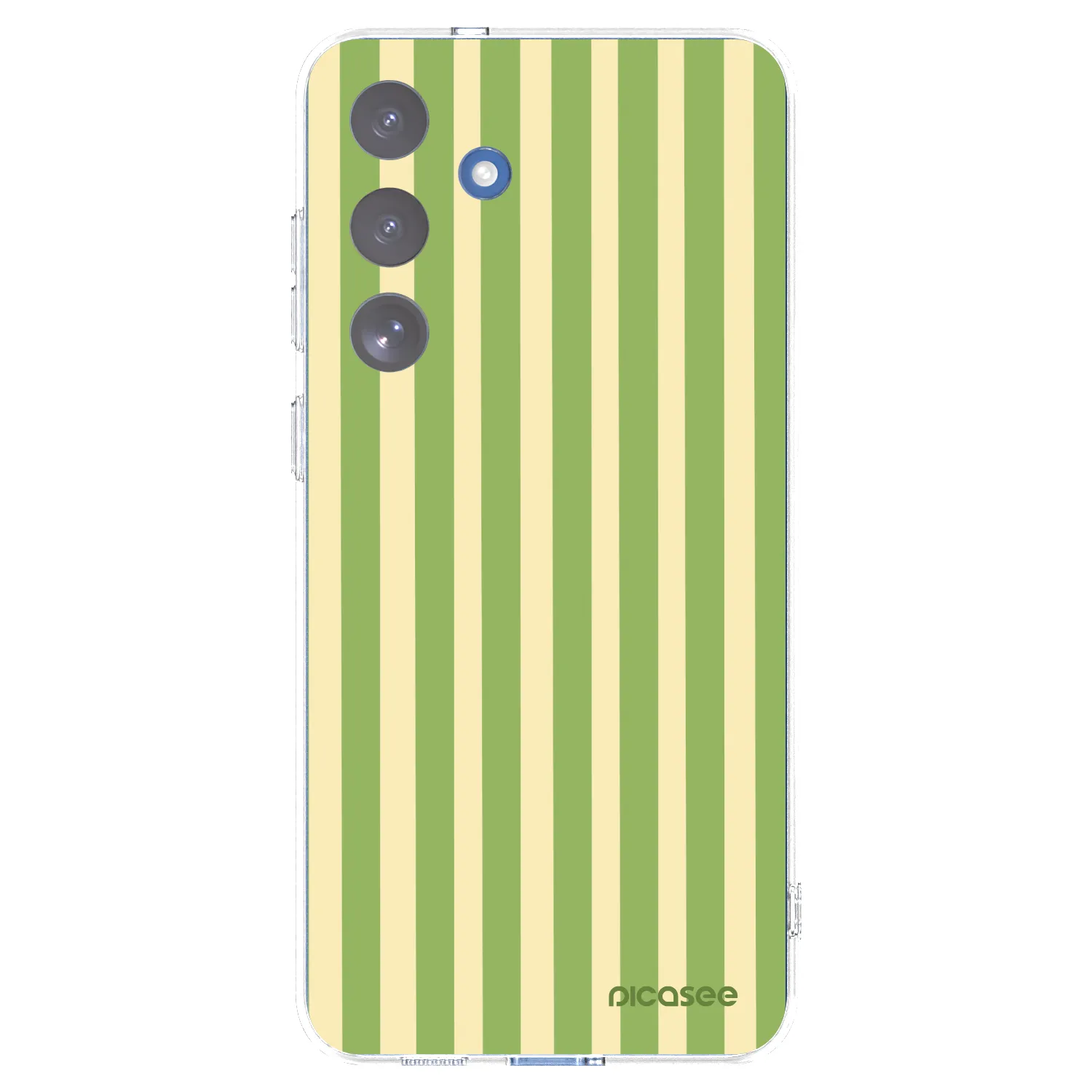 Picasee átlátszó szilikon tok az alábbi mobiltelefonokra Samsung Galaxy S25 FE 5G - Lines Matcha