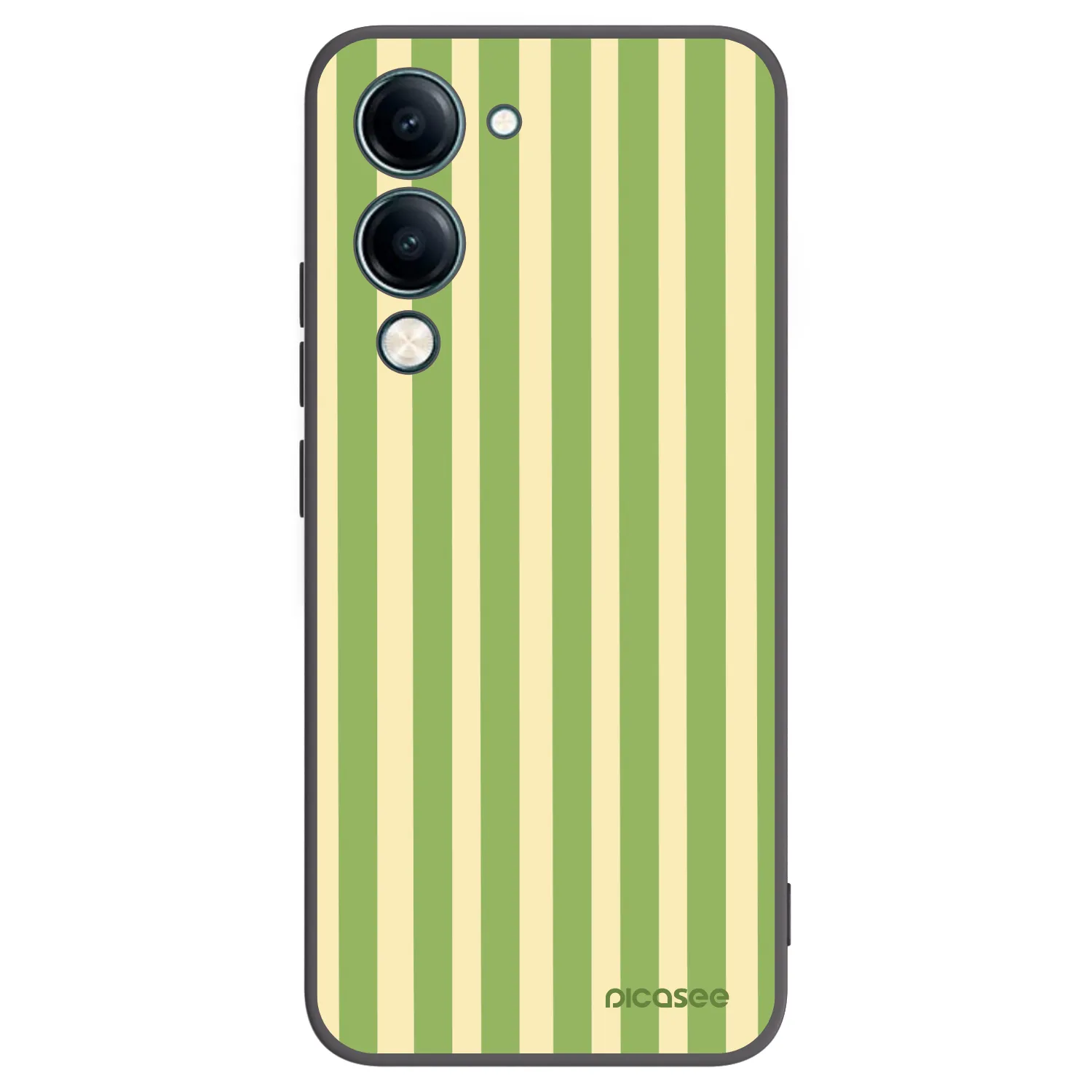 Picasee fekete szilikon tok az alábbi mobiltelefonokra Vivo Y29s 5G - Lines Matcha