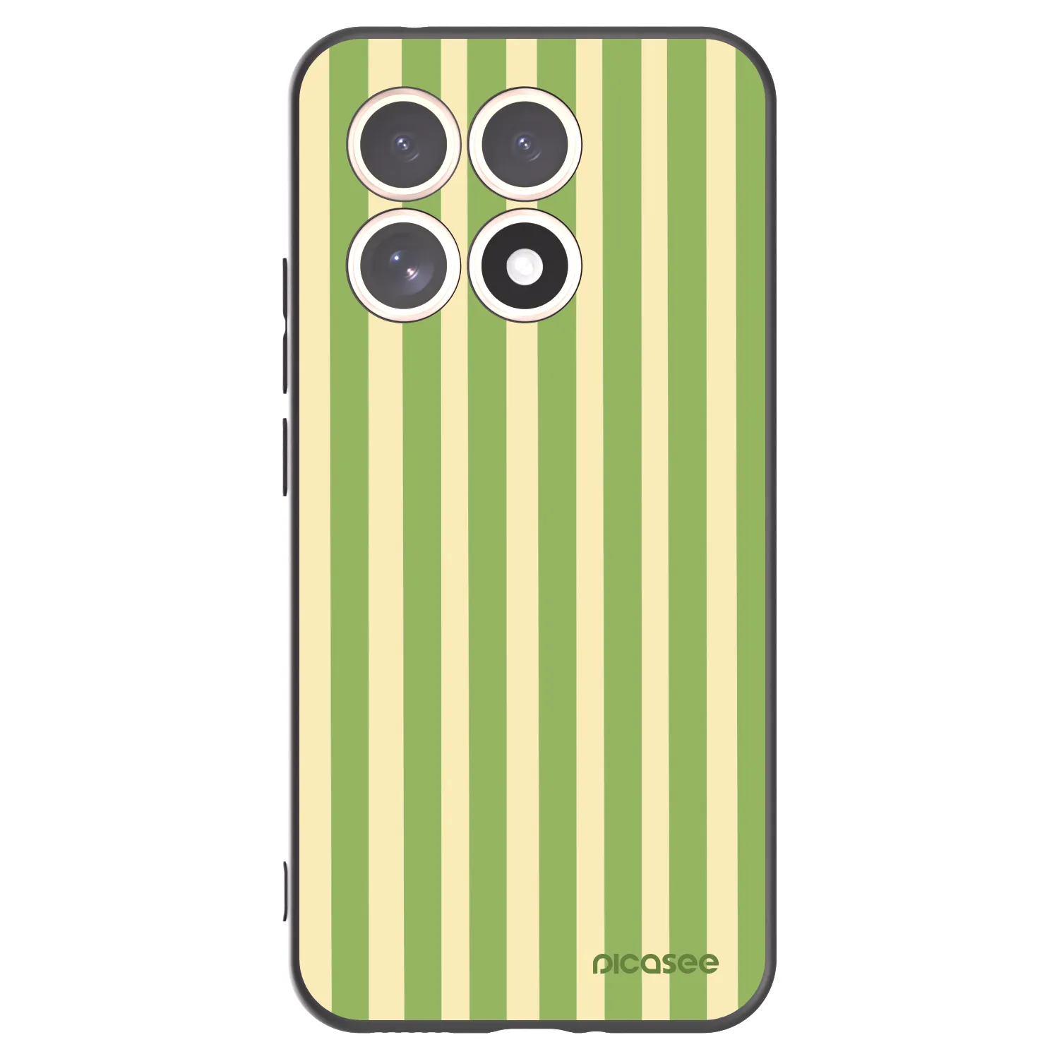 Picasee fekete szilikon tok az alábbi mobiltelefonokra Xiaomi 15T - Lines Matcha