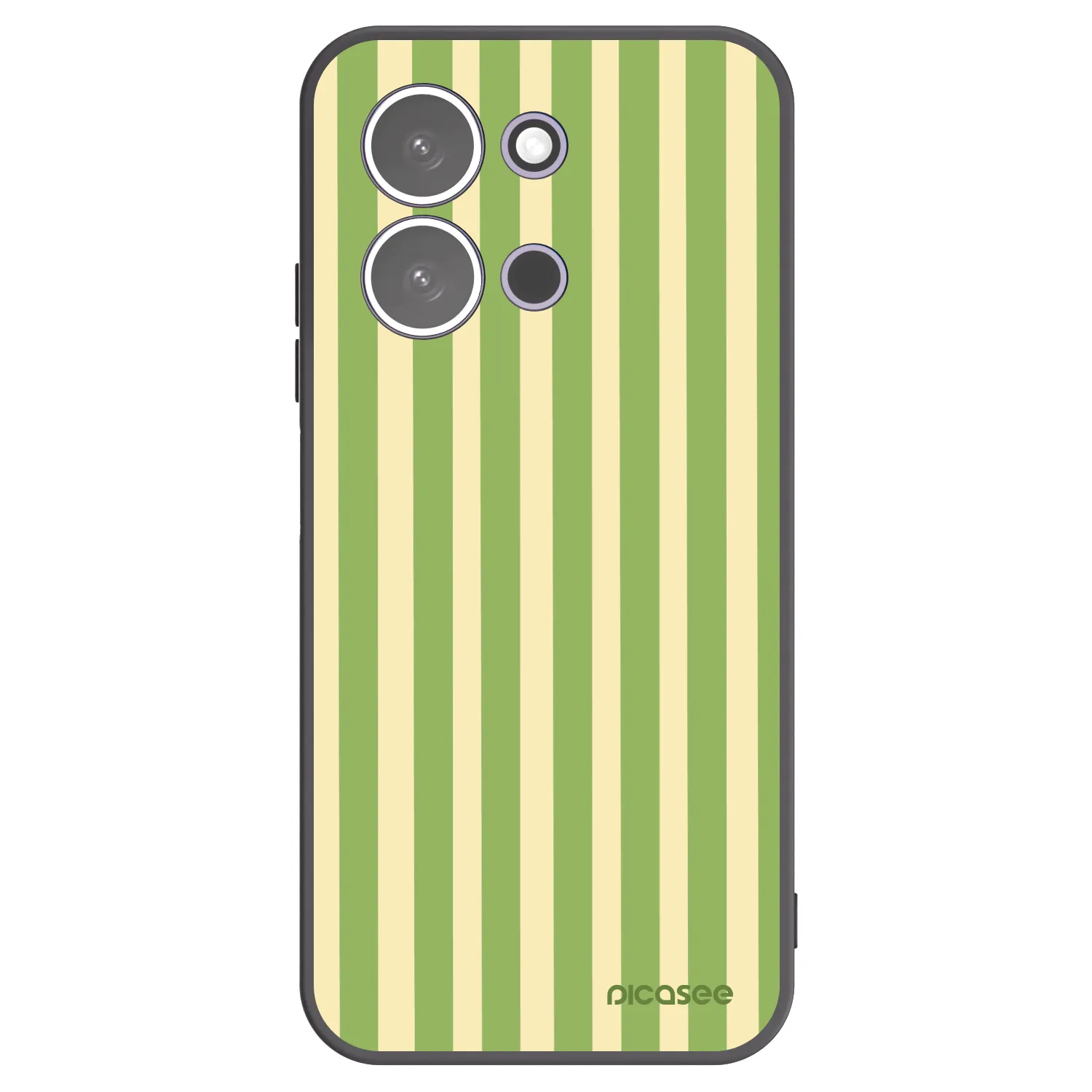 Picasee fekete szilikon tok az alábbi mobiltelefonokra Xiaomi Redmi 15C 5G - Lines Matcha