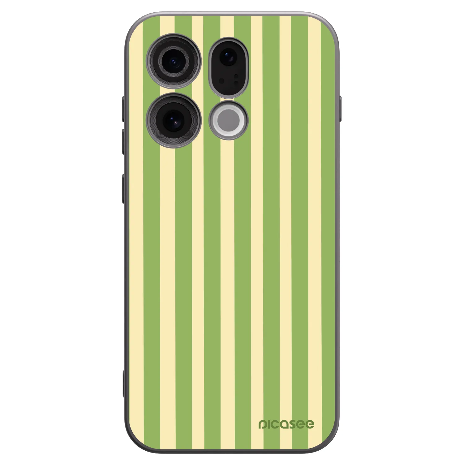 Picasee fekete szilikon tok az alábbi mobiltelefonokra OPPO Find X9 - Lines Matcha