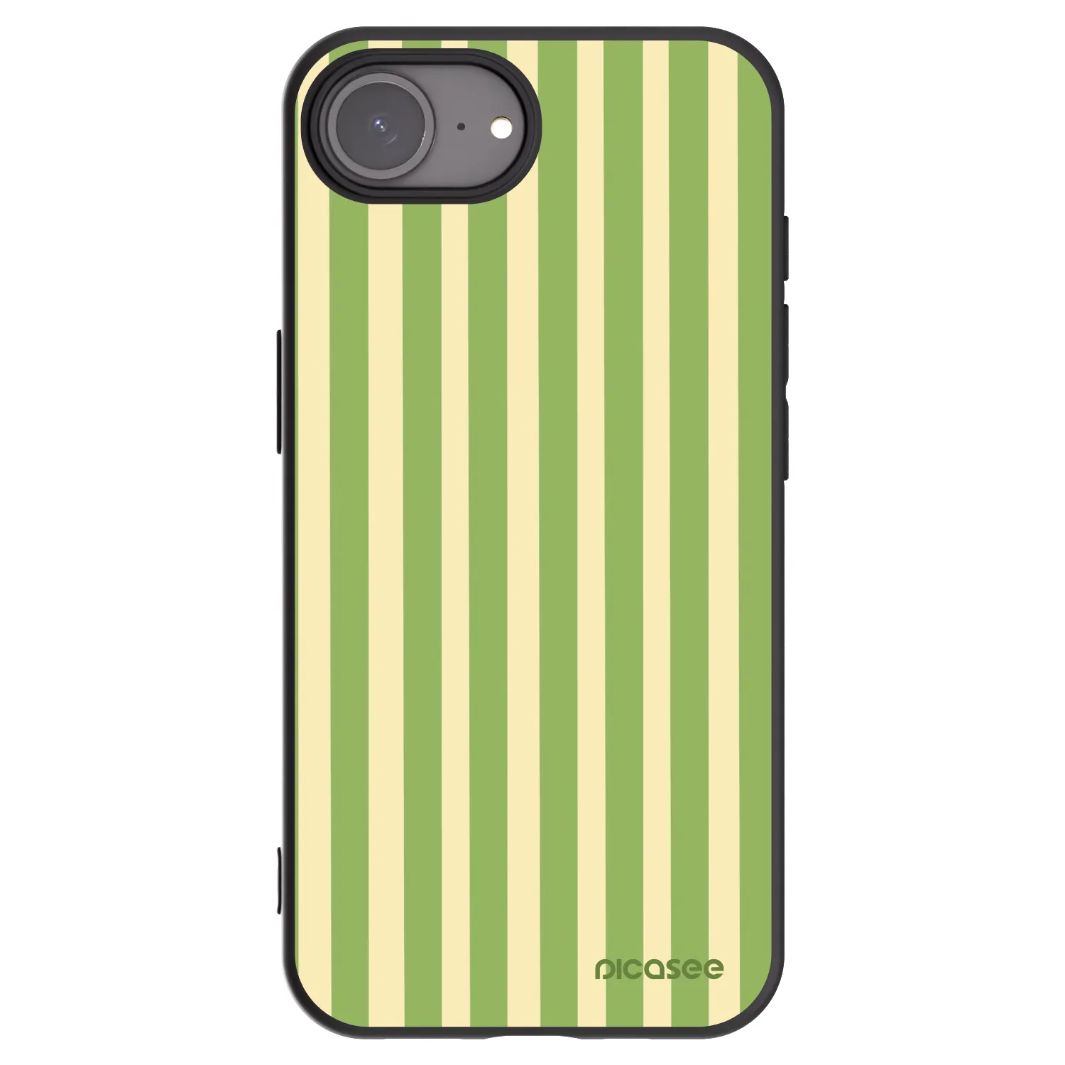 Picasee fekete szilikon tok az alábbi mobiltelefonokra Apple iPhone 17e - Lines Matcha