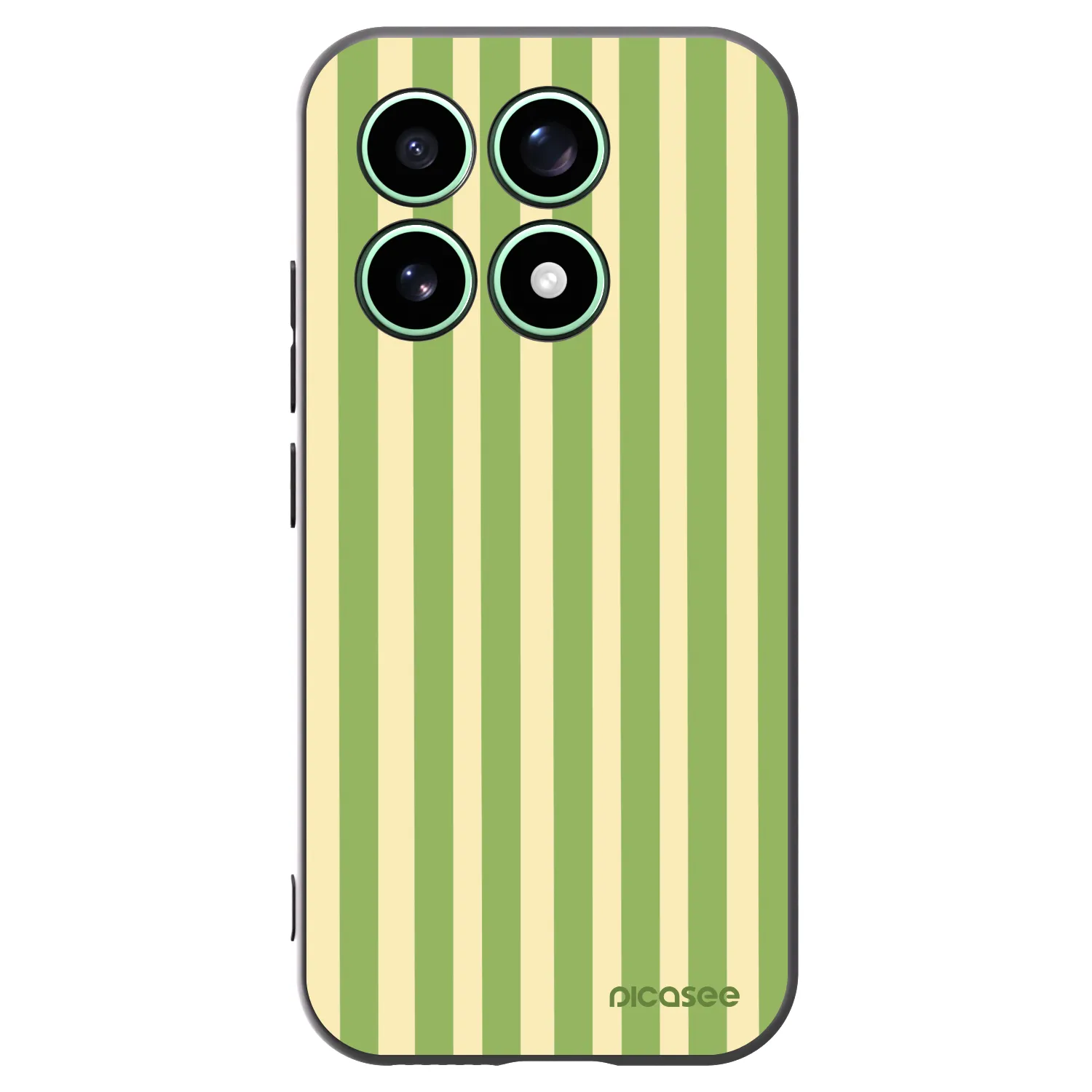 Picasee fekete szilikon tok az alábbi mobiltelefonokra Xiaomi 17 - Lines Matcha