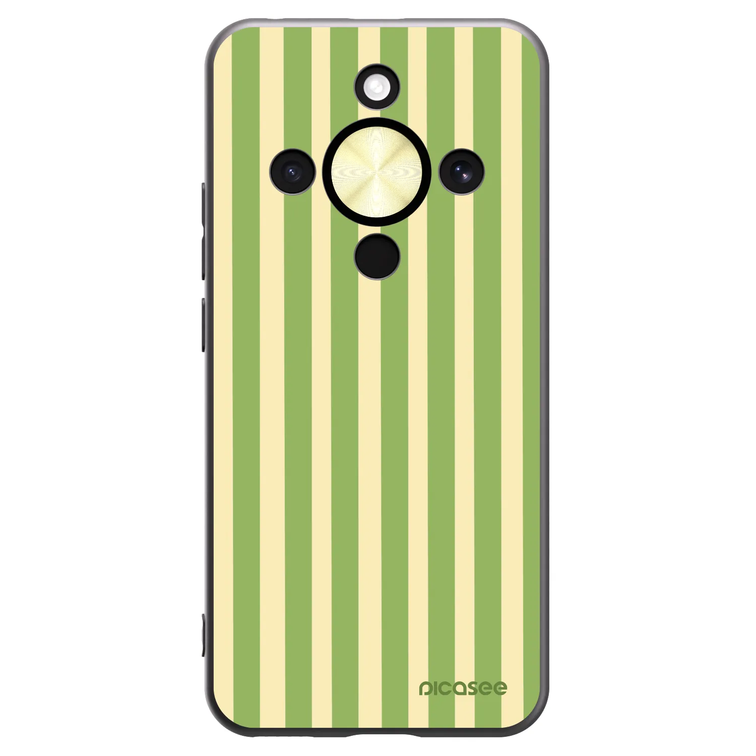 Picasee fekete szilikon tok az alábbi mobiltelefonokra Honor Magic8 Lite 5G - Lines Matcha