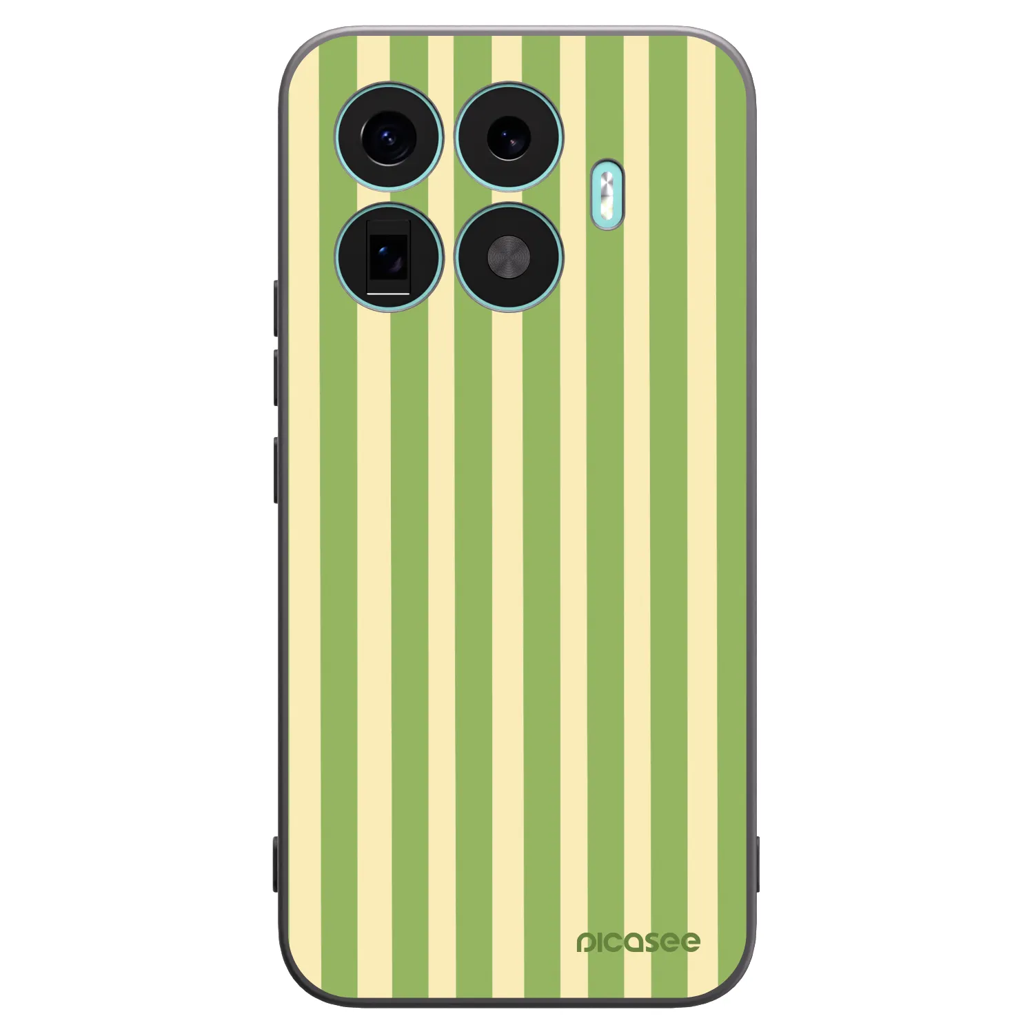 Picasee fekete szilikon tok az alábbi mobiltelefonokra Xiaomi 17T Pro - Lines Matcha