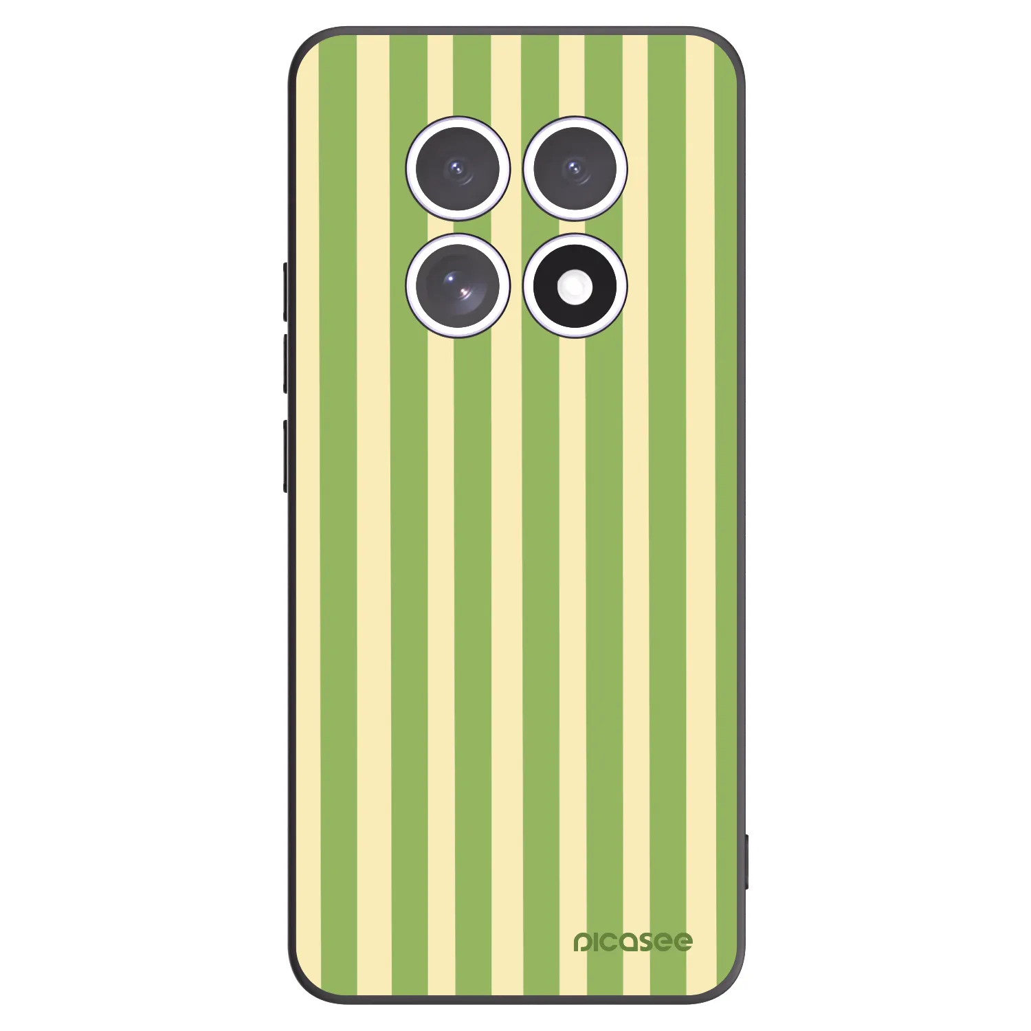 Picasee fekete szilikon tok az alábbi mobiltelefonokra Xiaomi Redmi Note 15 5G - Lines Matcha