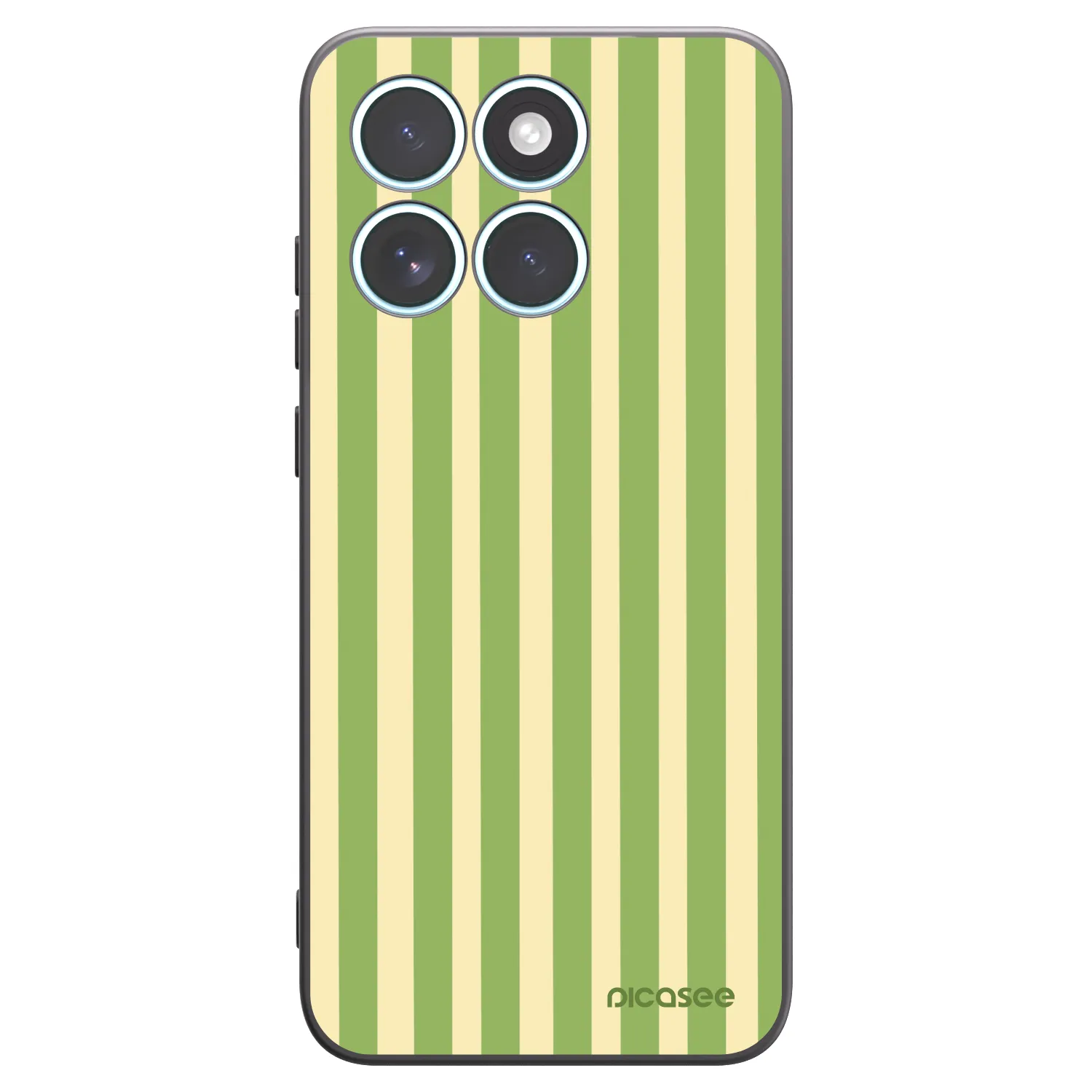 Picasee fekete szilikon tok az alábbi mobiltelefonokra Motorola Edge 70 Fusion - Lines Matcha