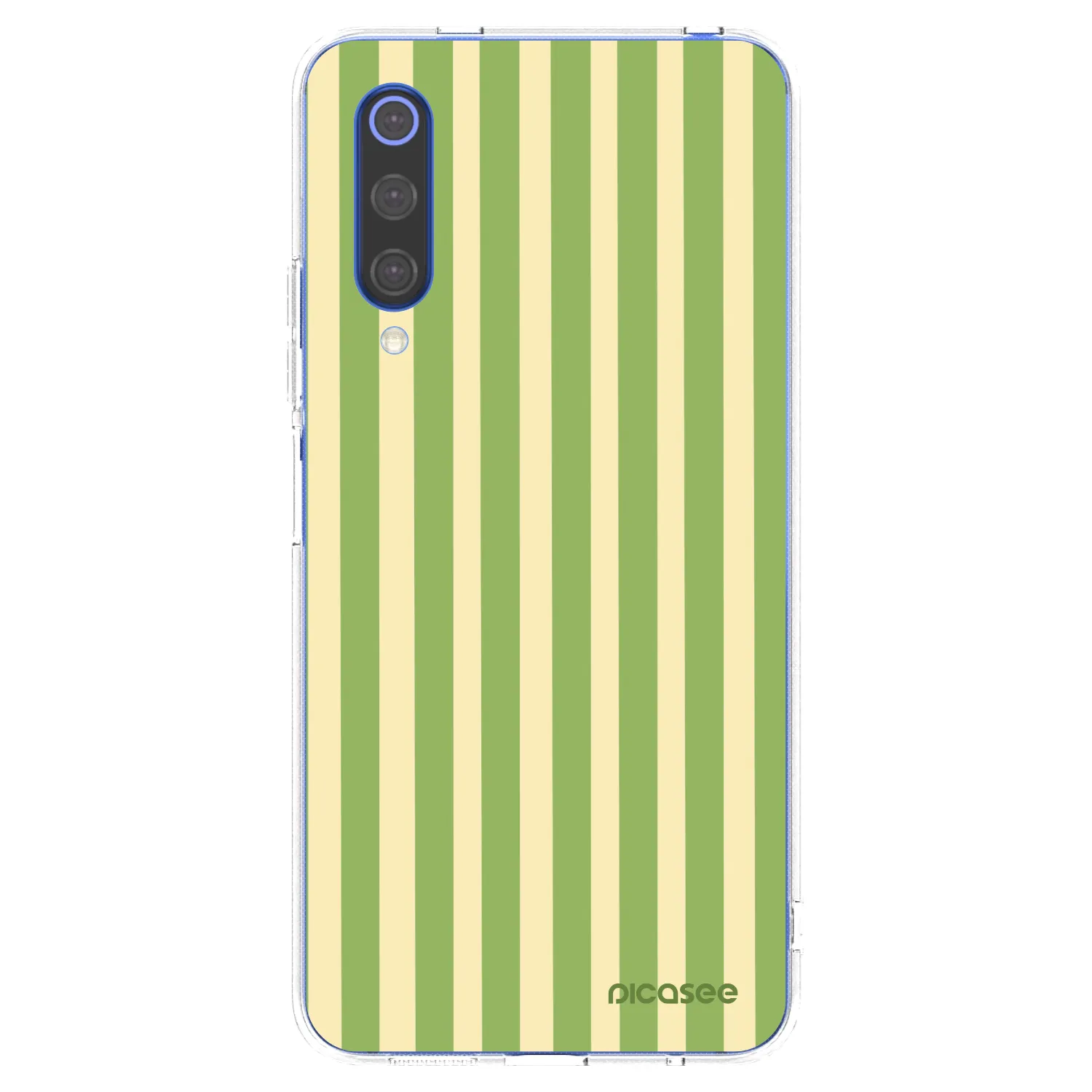 Picasee átlátszó szilikon tok az alábbi mobiltelefonokra Xiaomi Mi 9 SE - Lines Matcha