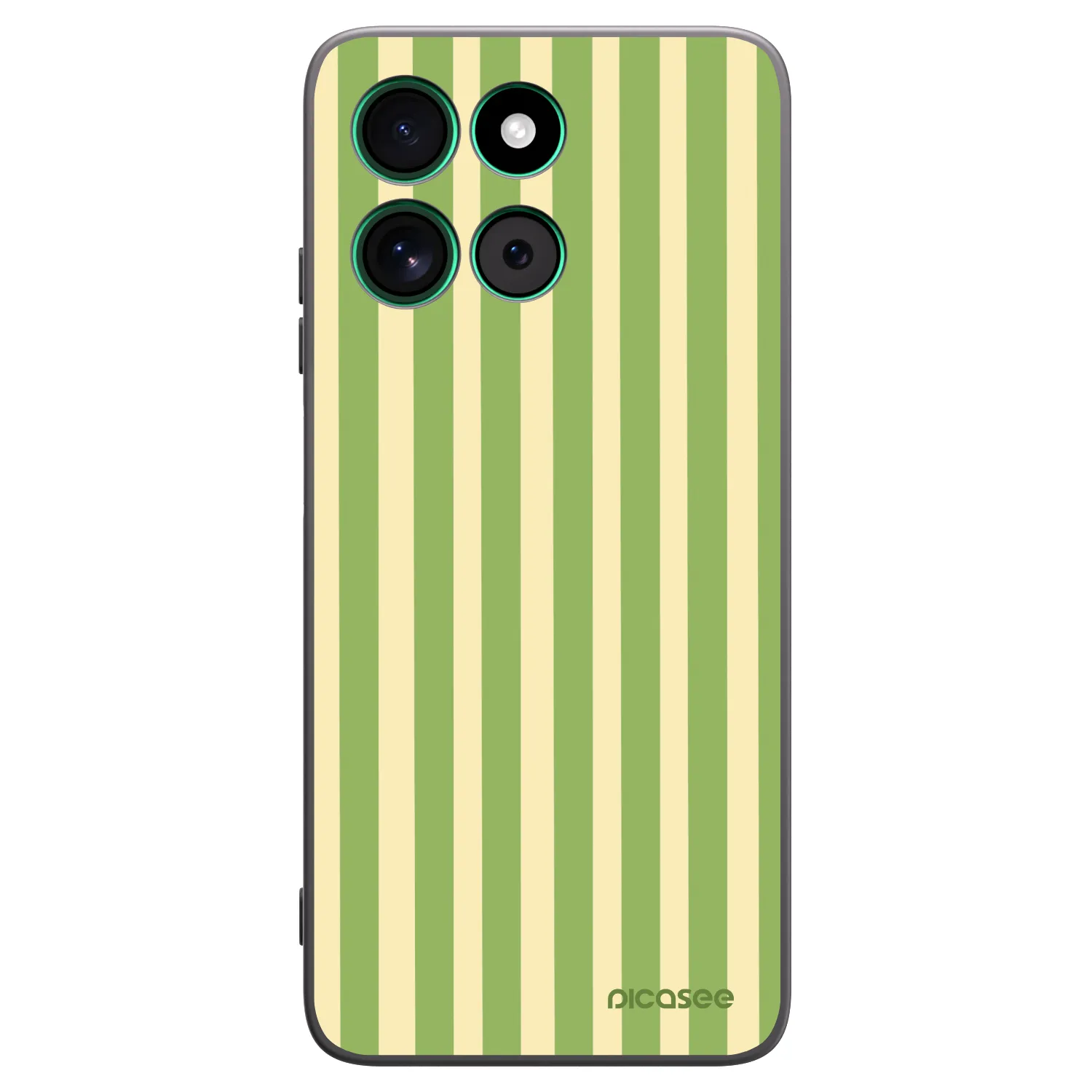 Picasee fekete szilikon tok az alábbi mobiltelefonokra Motorola Moto G57 Power - Lines Matcha