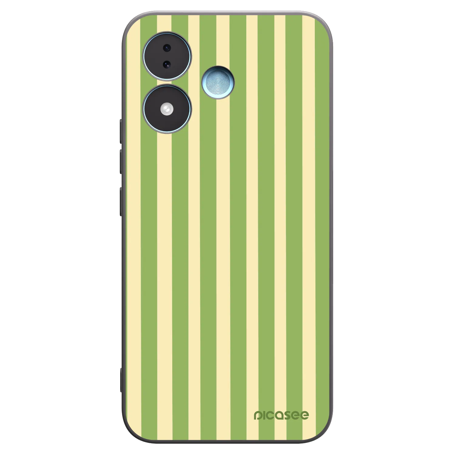 Picasee fekete szilikon tok az alábbi mobiltelefonokra Xiaomi Redmi Note 17 5G - Lines Matcha