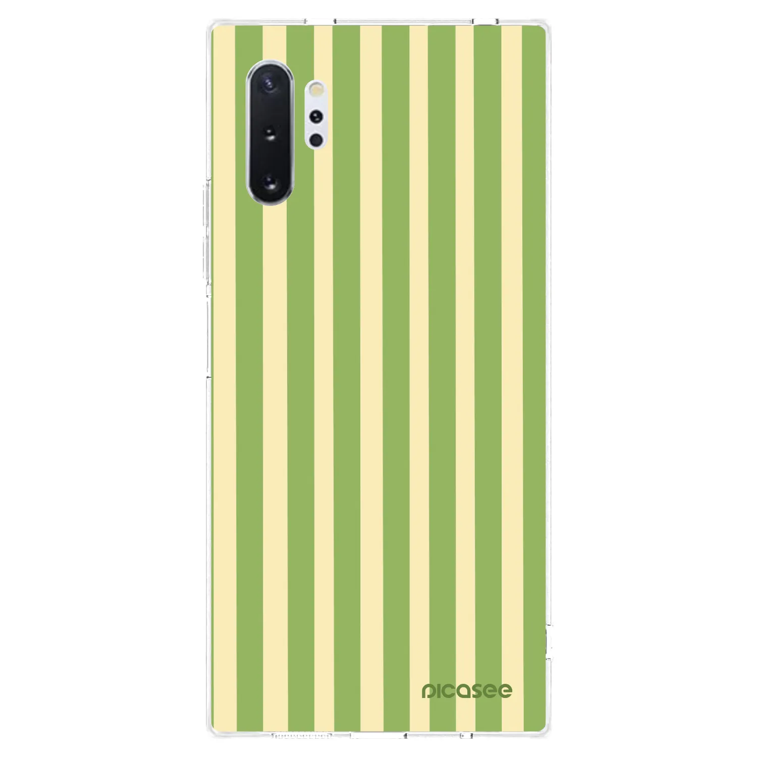 Picasee átlátszó szilikon tok az alábbi mobiltelefonokra Samsung Galaxy Note 10+ N975F - Lines Matcha