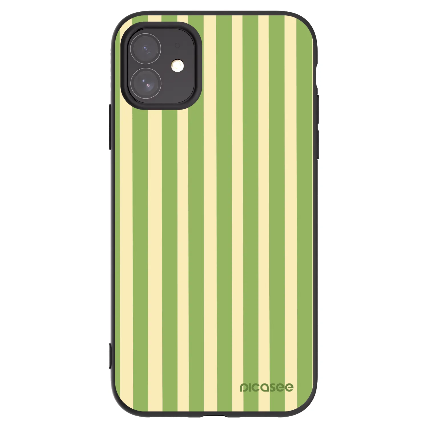 Picasee fekete szilikon tok az alábbi mobiltelefonokra Apple iPhone 11 - Lines Matcha