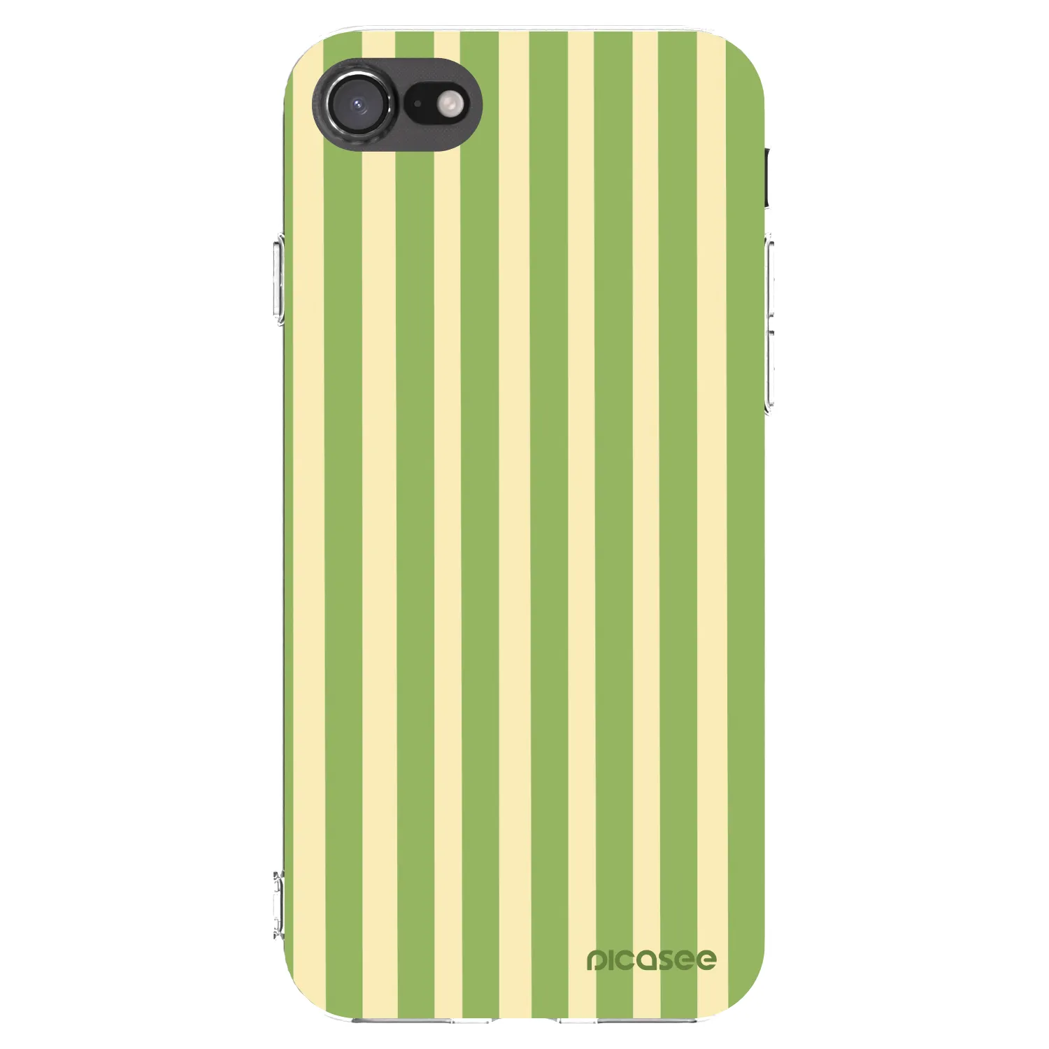 Picasee átlátszó szilikon tok az alábbi mobiltelefonokra Apple iPhone 8 - Lines Matcha