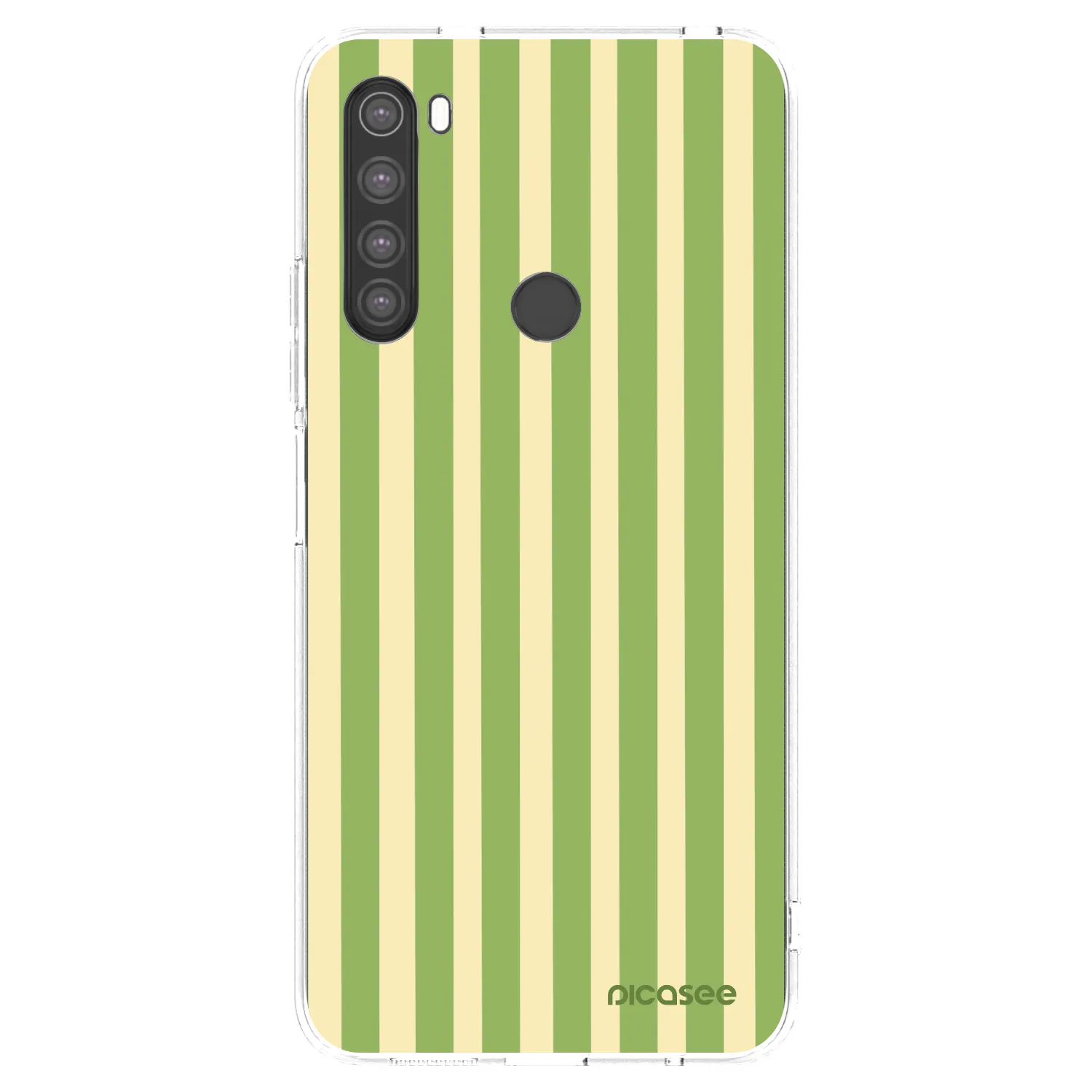 Picasee átlátszó szilikon tok az alábbi mobiltelefonokra Xiaomi Redmi Note 8 - Lines Matcha