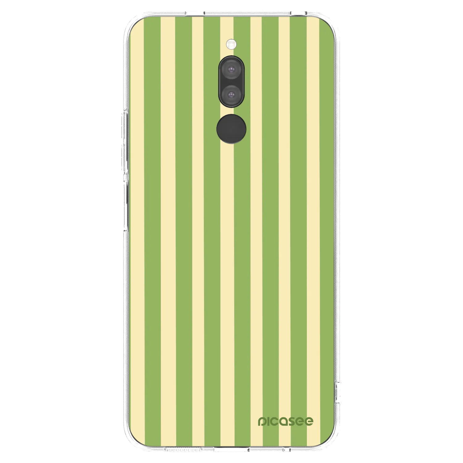 Picasee átlátszó szilikon tok az alábbi mobiltelefonokra Xiaomi Redmi 8 - Lines Matcha