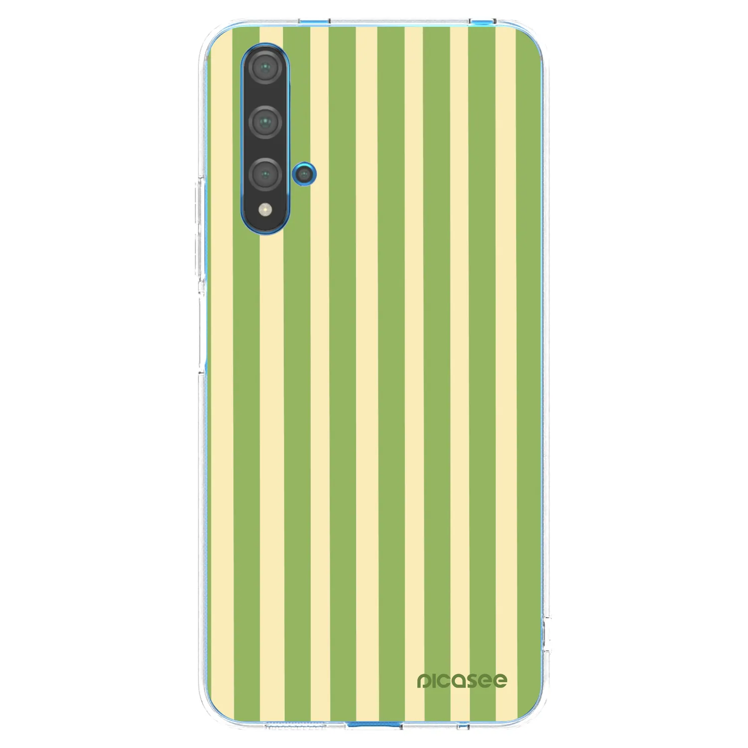 Picasee átlátszó szilikon tok az alábbi mobiltelefonokra Huawei Nova 5T - Lines Matcha