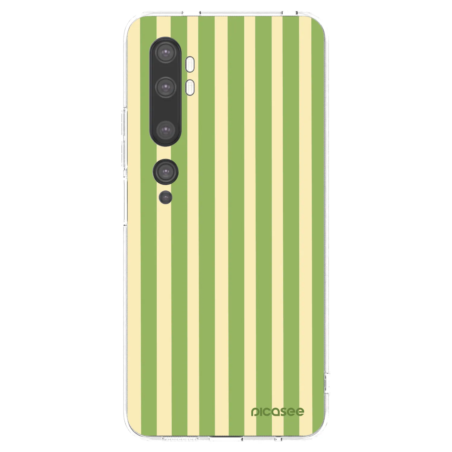 Picasee átlátszó szilikon tok az alábbi mobiltelefonokra Xiaomi Mi Note 10 (Pro) - Lines Matcha