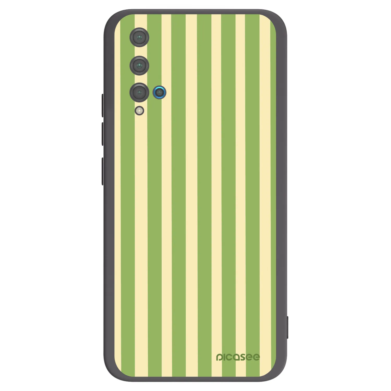 Picasee fekete szilikon tok az alábbi mobiltelefonokra Huawei Nova 5T - Lines Matcha