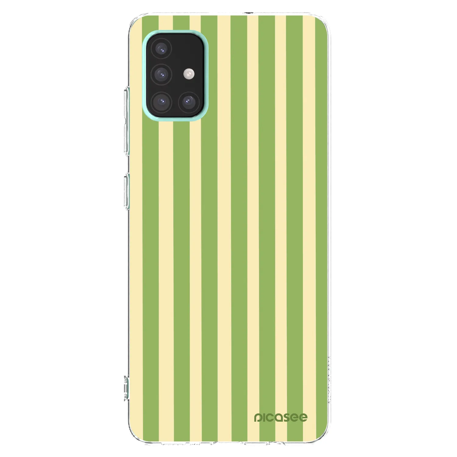 Picasee átlátszó szilikon tok az alábbi mobiltelefonokra Samsung Galaxy A51 A515F - Lines Matcha