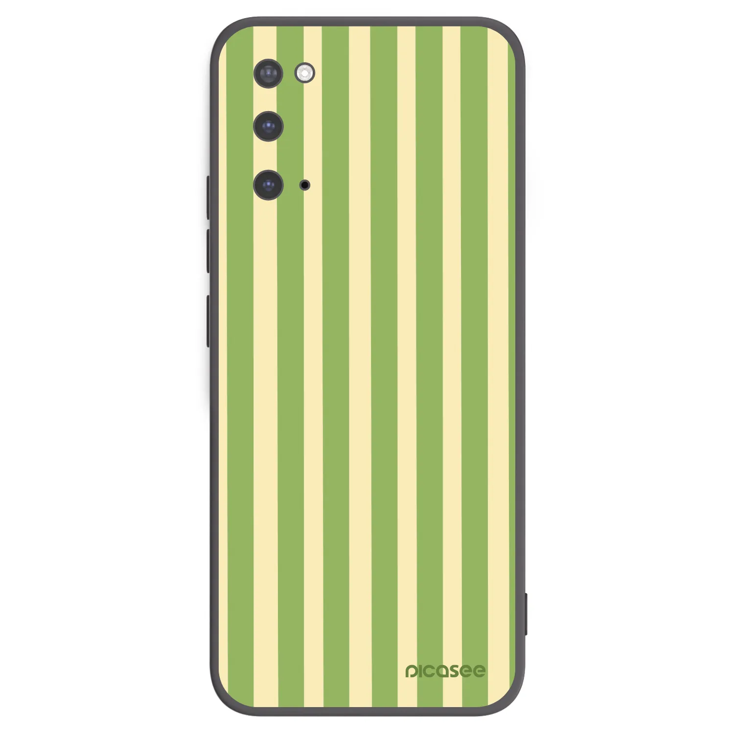 Picasee fekete szilikon tok az alábbi mobiltelefonokra Samsung Galaxy S20 G980F - Lines Matcha