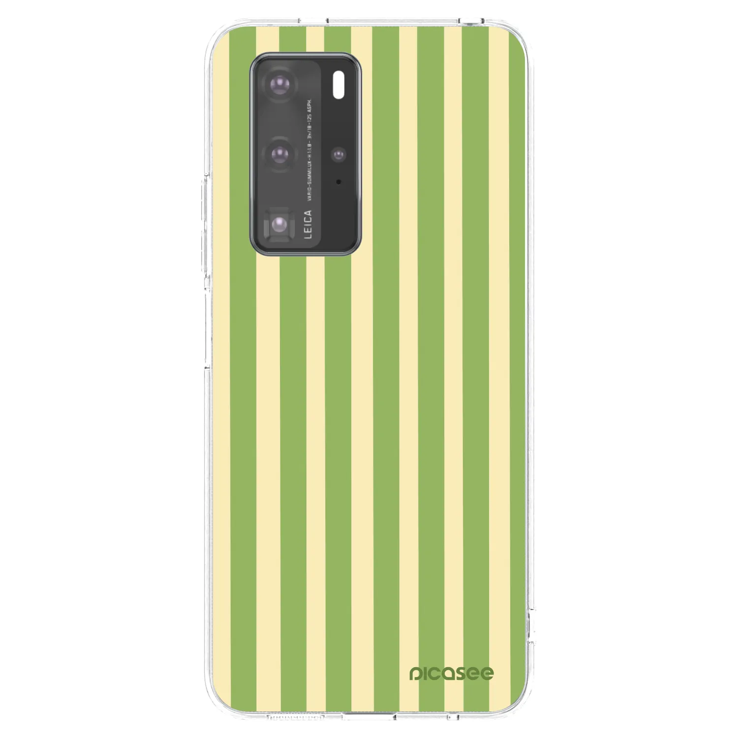 Picasee átlátszó szilikon tok az alábbi mobiltelefonokra Huawei P40 Pro - Lines Matcha
