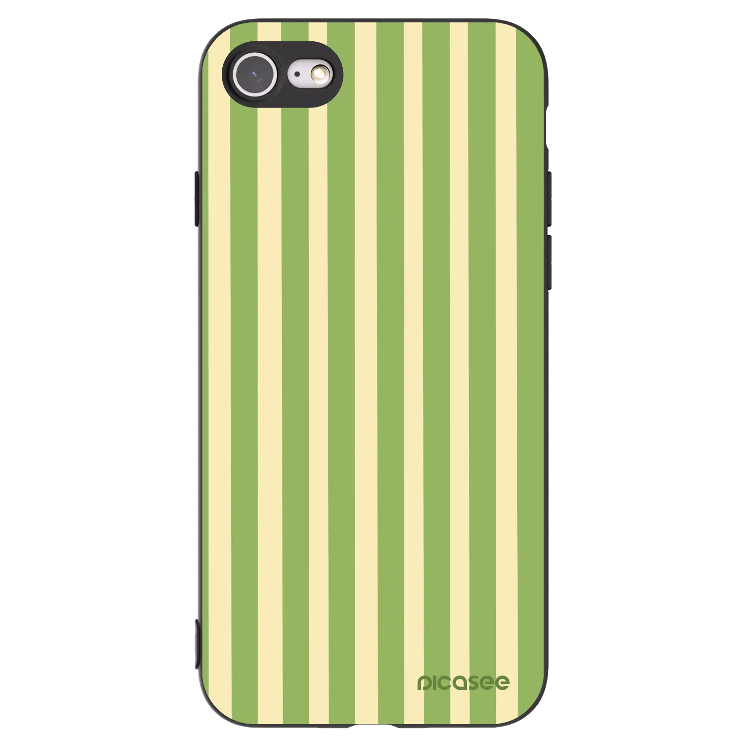 Picasee fekete szilikon tok az alábbi mobiltelefonokra Apple iPhone SE 2020 - Lines Matcha
