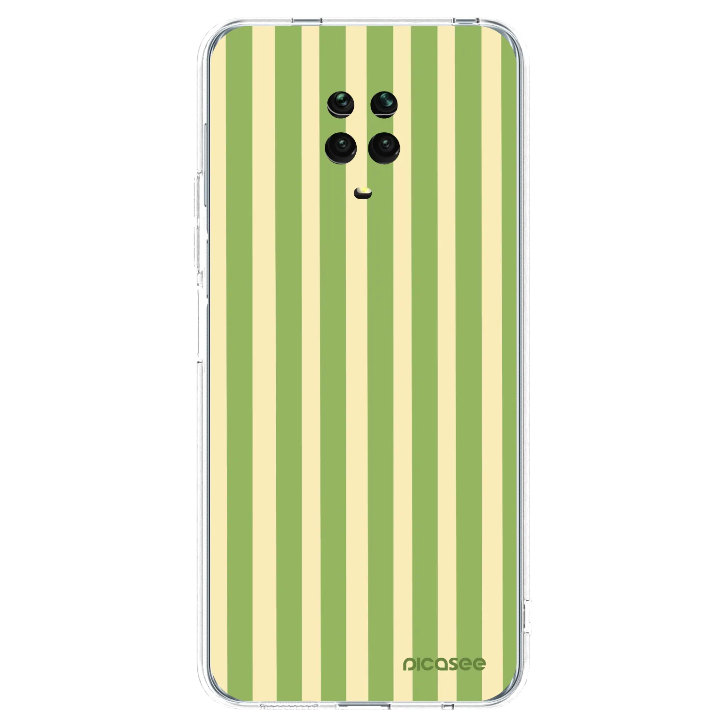 Picasee átlátszó szilikon tok az alábbi mobiltelefonokra Xiaomi Redmi Note 9 Pro - Lines Matcha